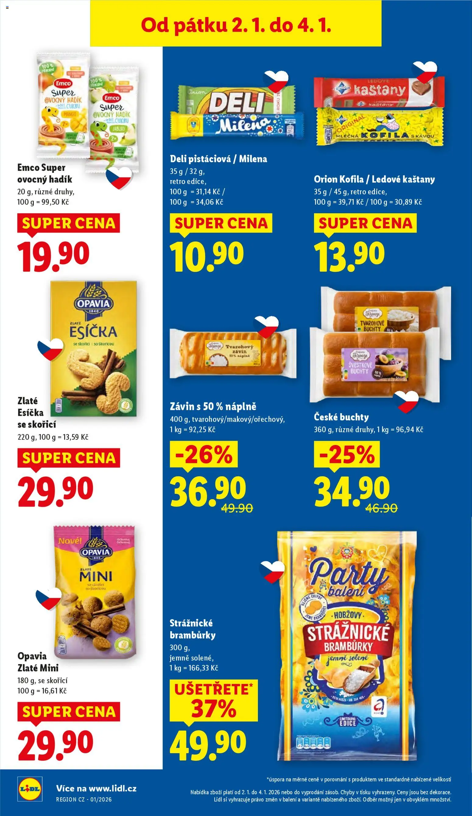 Lidl leták od 02.01.2026 | Strana: 16 | Produkty: Mango, Ledové kaštany, Kofila, Esíčka