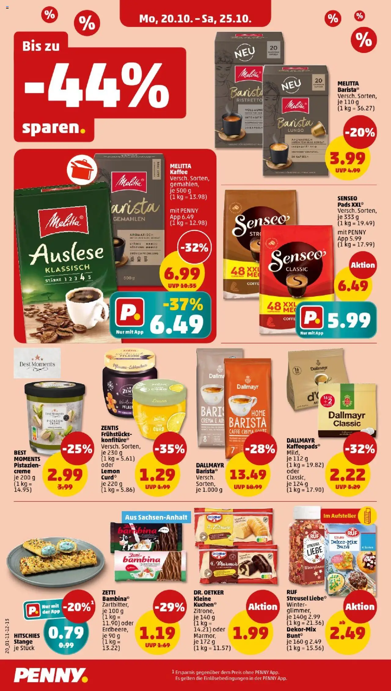 Penny - Berlin – gültig ab 20.10.2025 | Seite: 20 | Produkte: Kaffee, Creme, Dallmayr, Kuchen