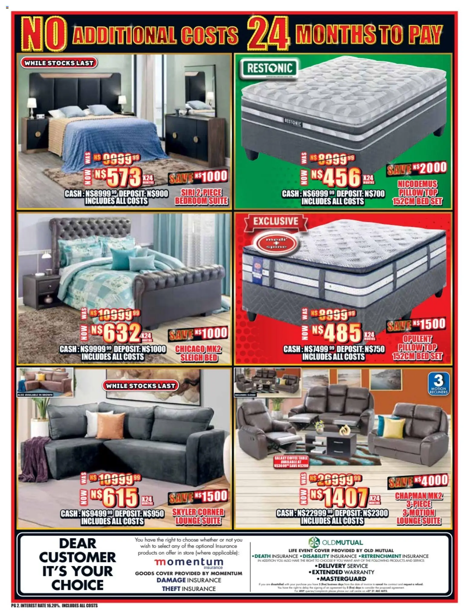 New Lewis Stores catalogue – valid from 23.02.2026 | Page: 2 | Products: Cover, Phone, Pillow, Lounge suite