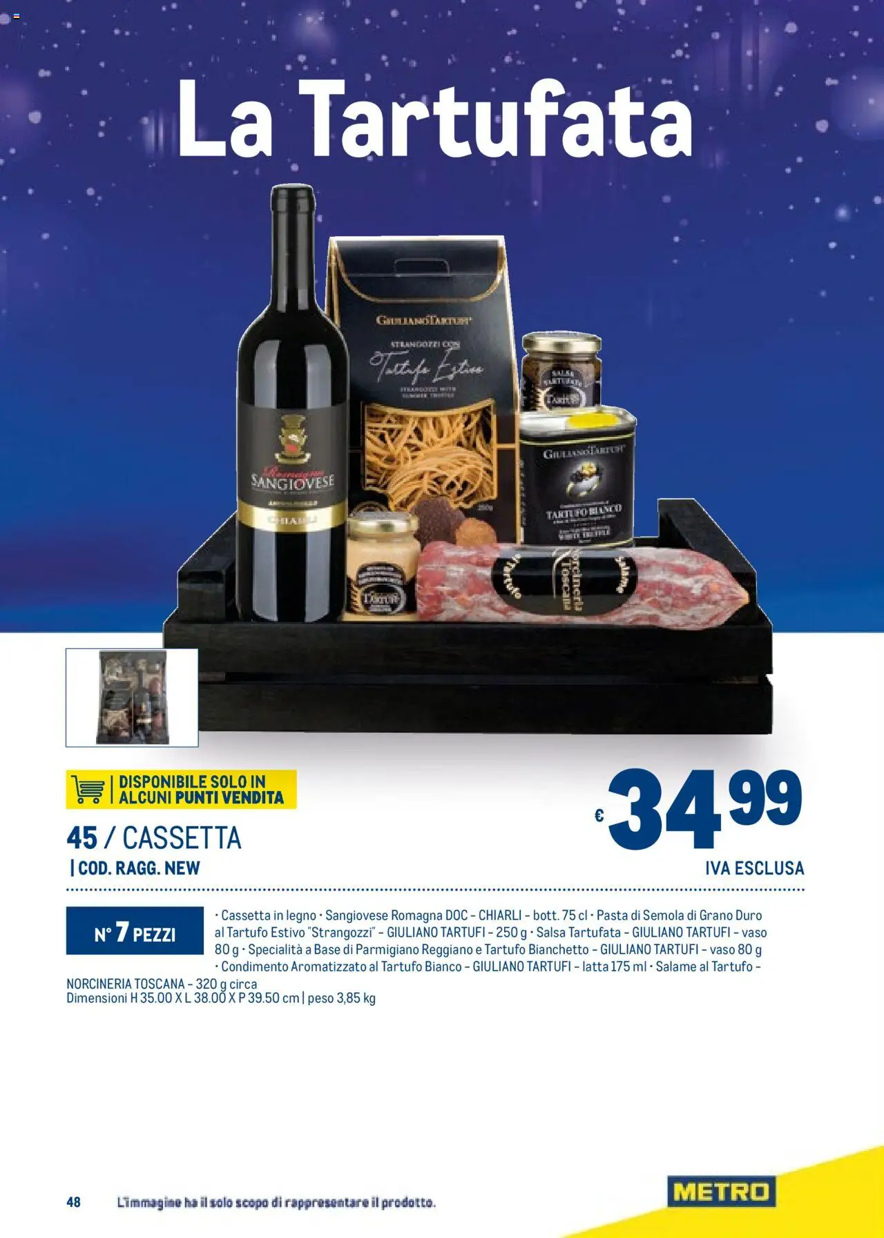 Volantino Metro del 06.11.2025 | Pagina: 48 | Prodotti: Tartufo, Pasta, Parmigiano reggiano, Parmigiano