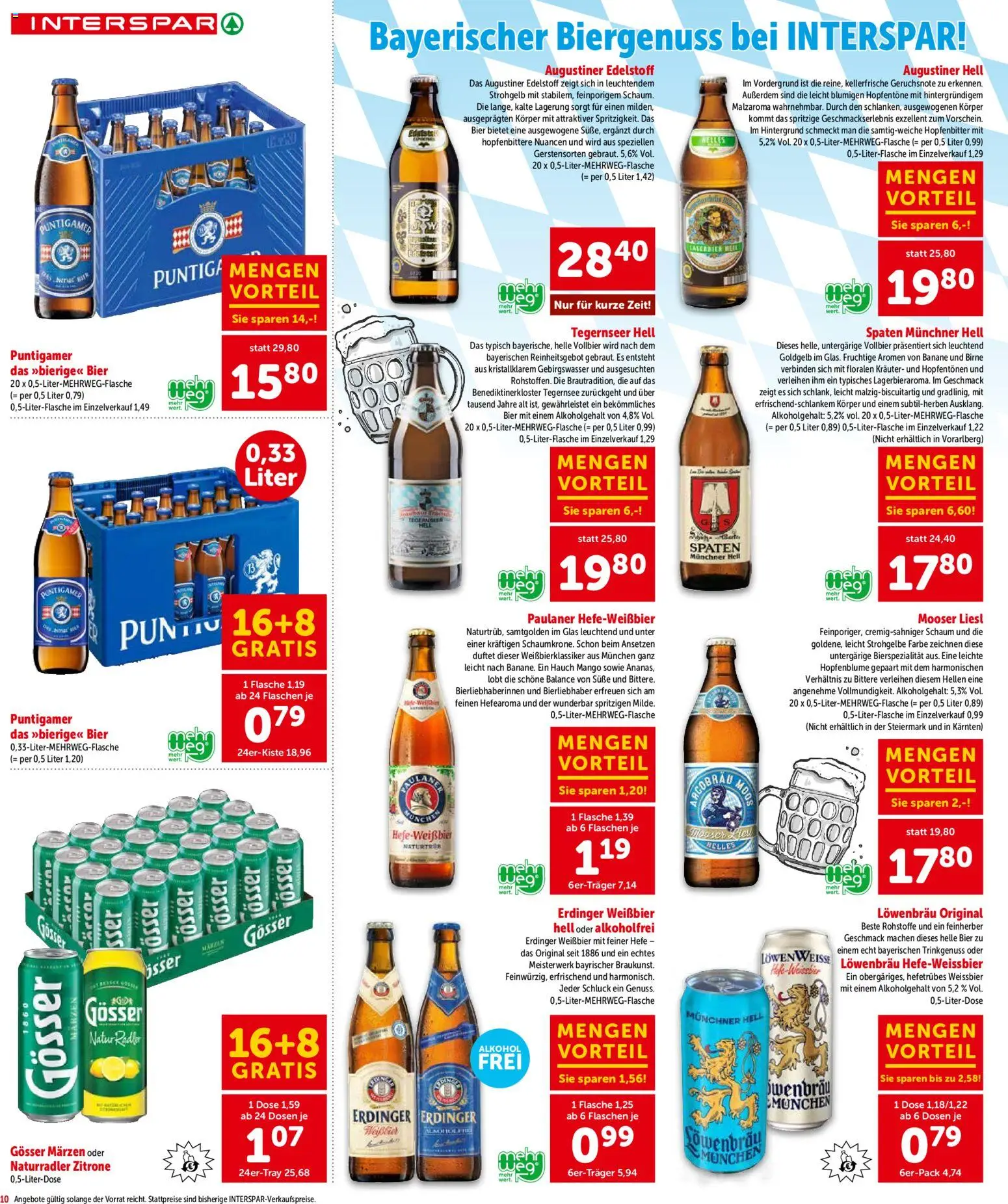 Interspar Flugblatt - Steiermark gültig ab 16.04.2026 | Seite: 11 | Produkte: Zitrone, Mango, Birne, Bier