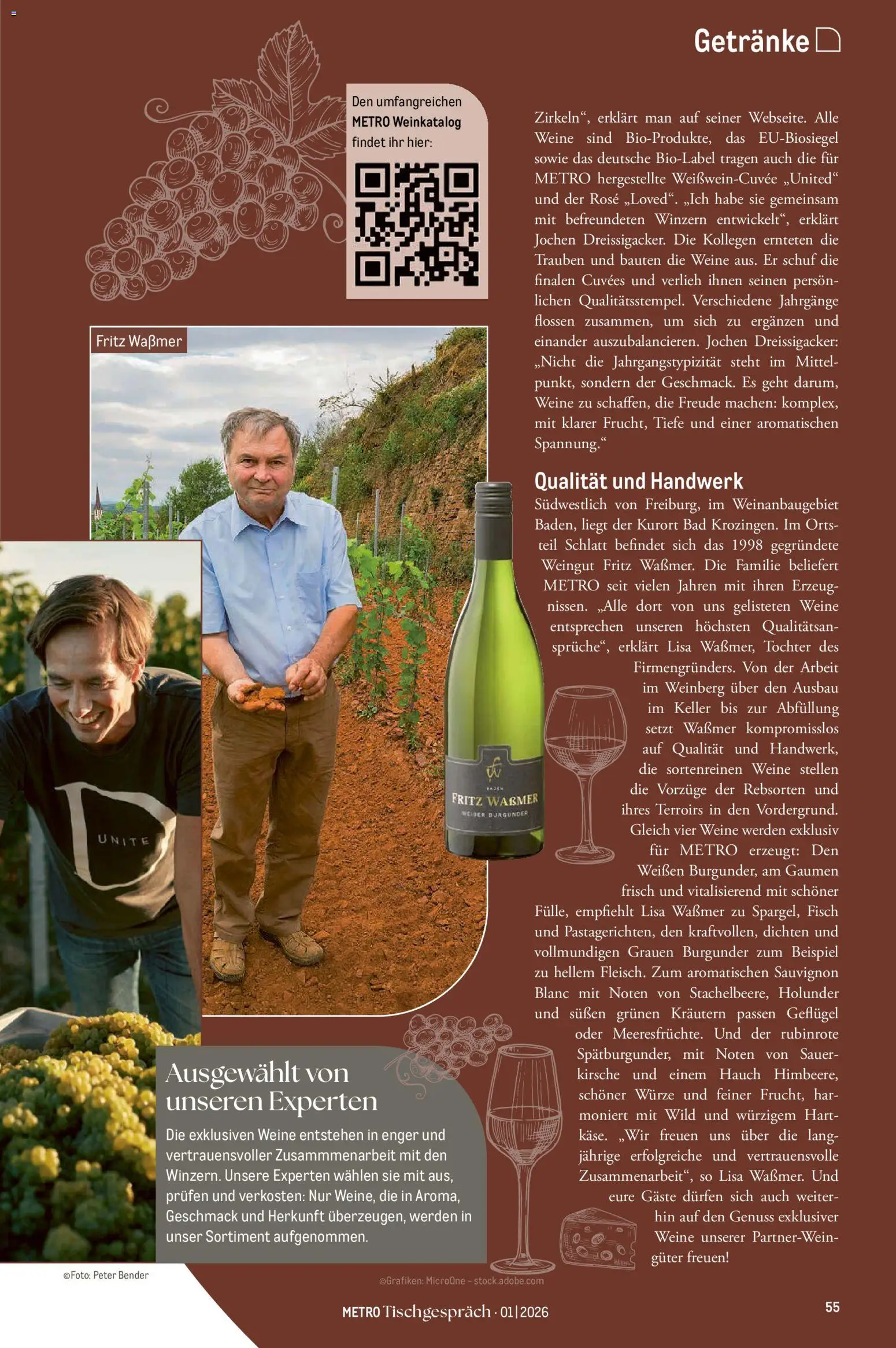 Metro Tischgespräch – gültig ab 01.02.2026 | Seite: 55 | Produkte: Trauben, Bad, Fisch