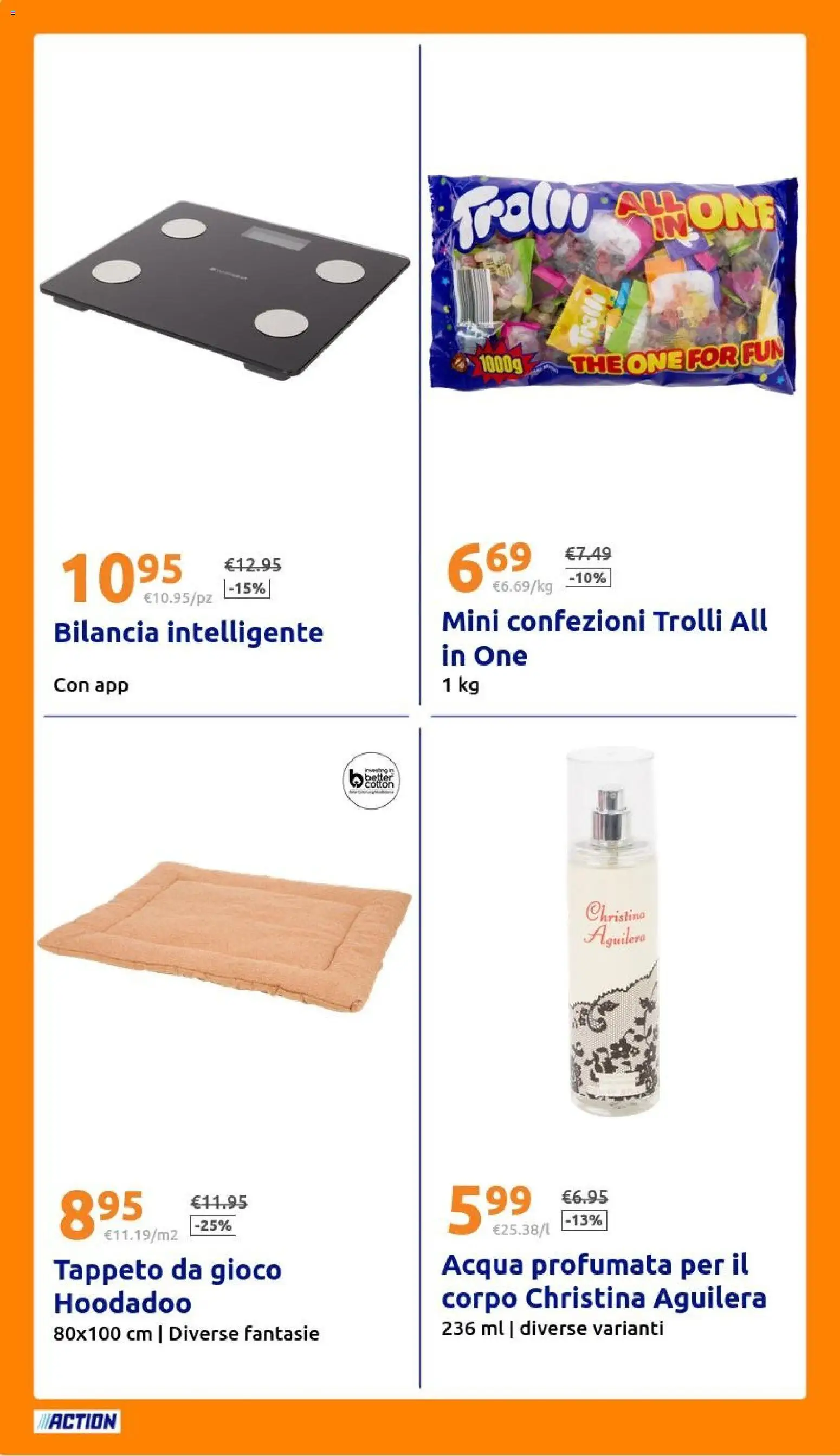 Volantino Action del 22.10.2025 | Pagina: 28 | Prodotti: Acqua, The, Gioco, Bilancia