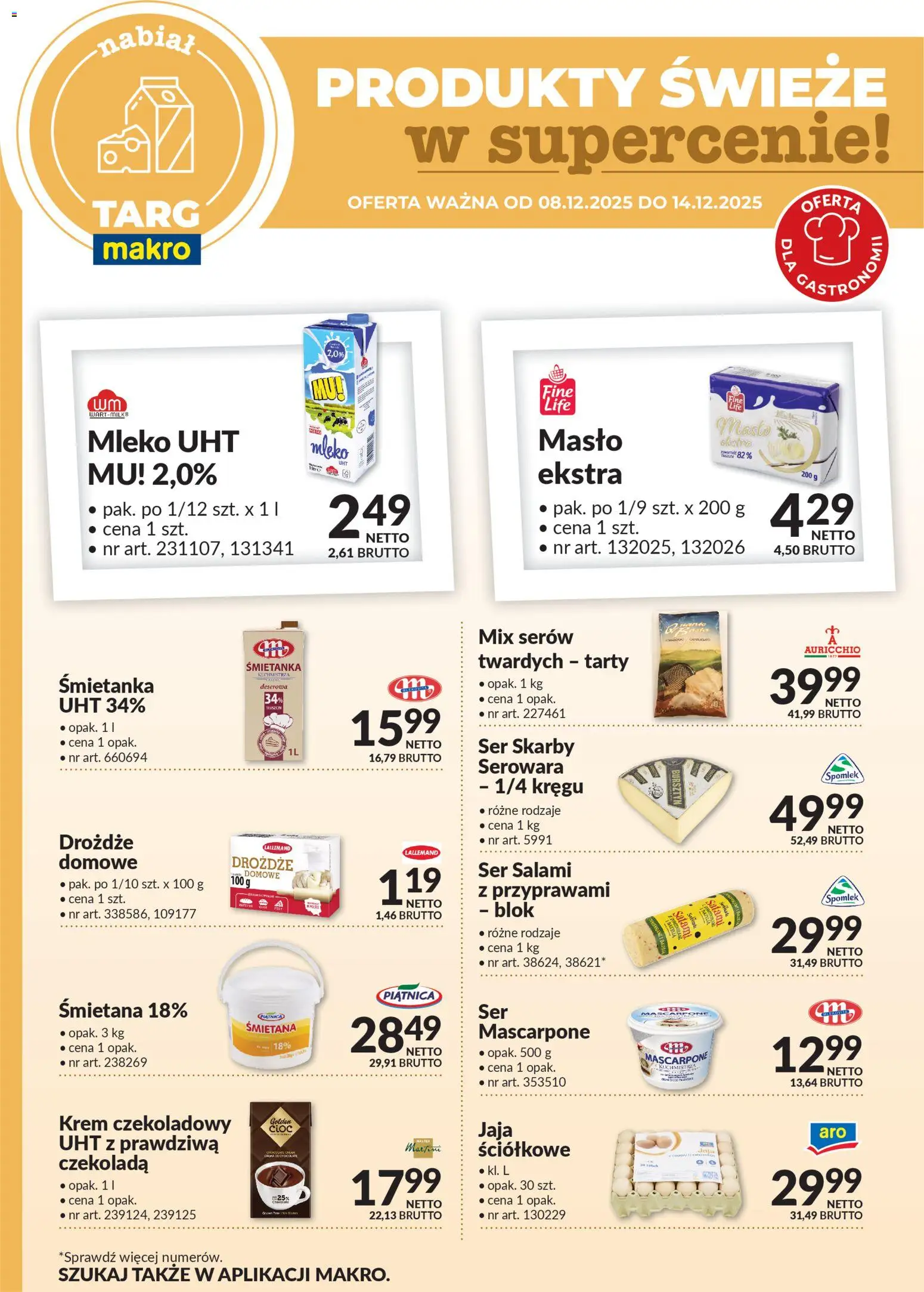 Makro Gazetka - Produkty świeże w supercenie od 08.12.2025 | Strona: 3 | Produkty: Martini, Bazylia, Salami, Jaja