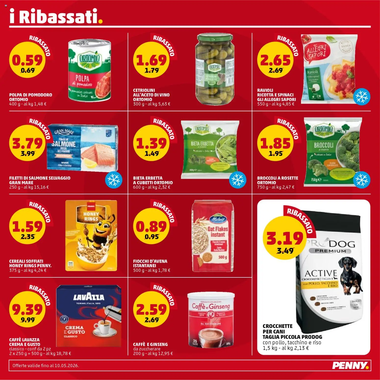 Volantino PENNY del 09.04.2026 | Pagina: 4 | Prodotti: Crema, Riso, Spinaci, Cetriolini