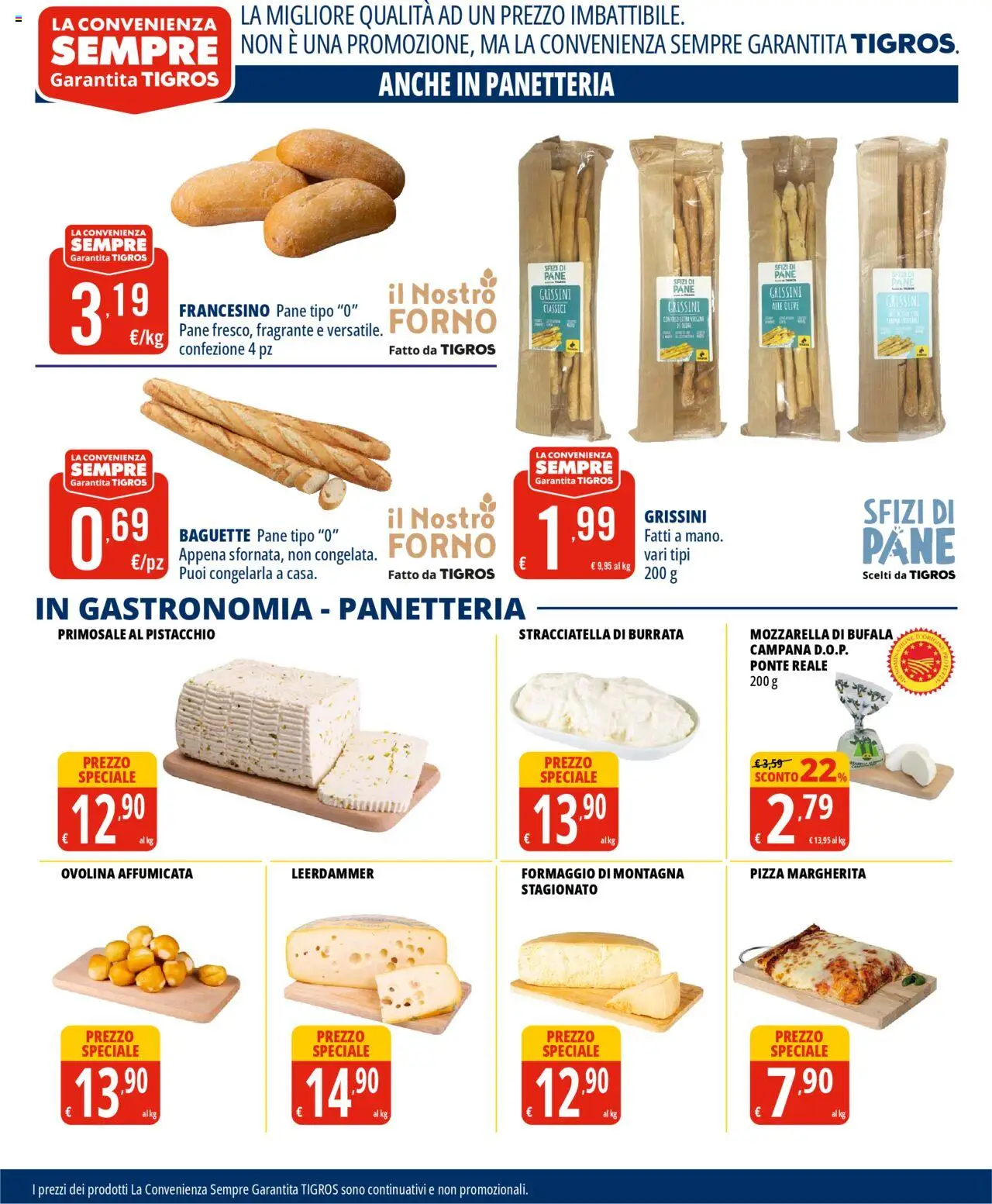 Volantino Tigros del 31.07.2025 | Pagina: 5 | Prodotti: Pizza, Mozzarella, Forno, Stracciatella