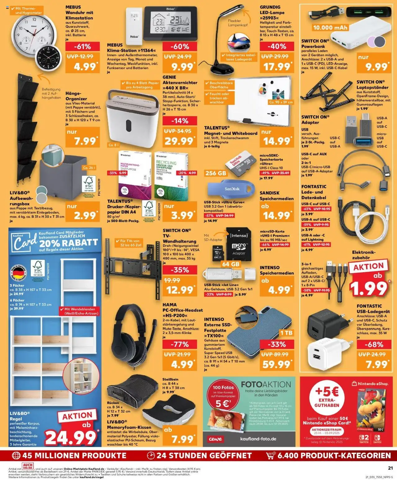 Kaufland prospekt Dreieich	 – gültig ab 28.08.2025 | Seite: 21 | Produkte: USB, Box, Ladegerät, Powerbank