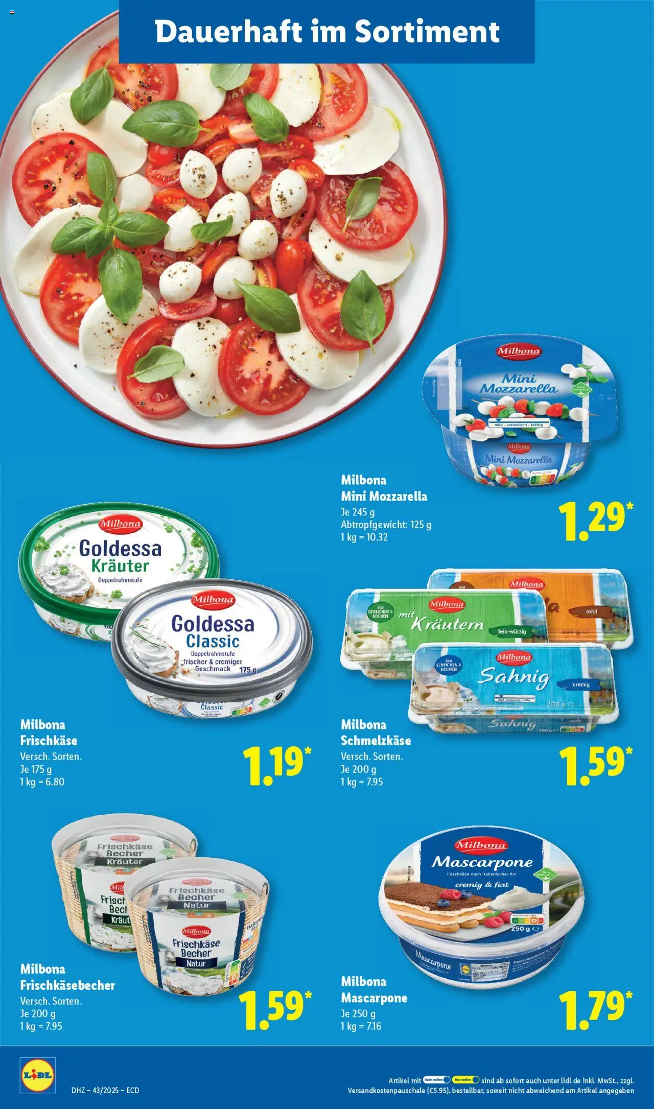 Lidl - Prospekt – gültig ab 20.10.2025 | Seite: 12 | Produkte: Mascarpone, Mozzarella, Kraut, Frischkase