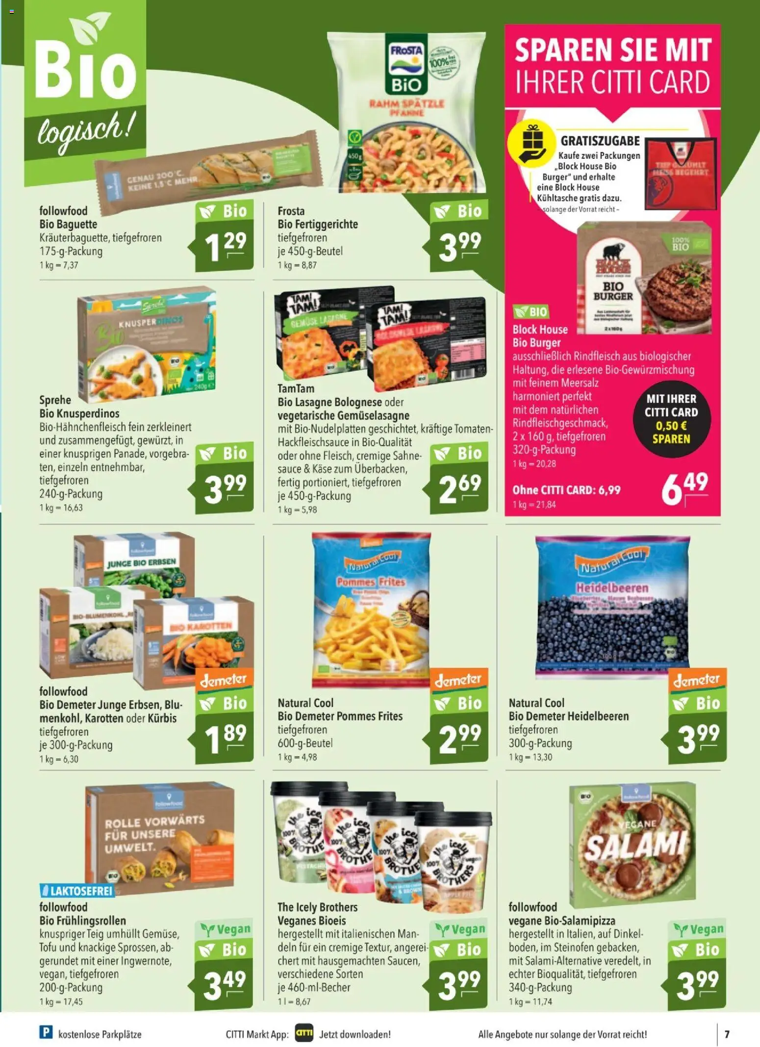 CITTI tilbudsavis – gyldig fra 04.03.2026 | Side: 7 | Produkter: Tofu, Salami, Pommes frites, Carpete