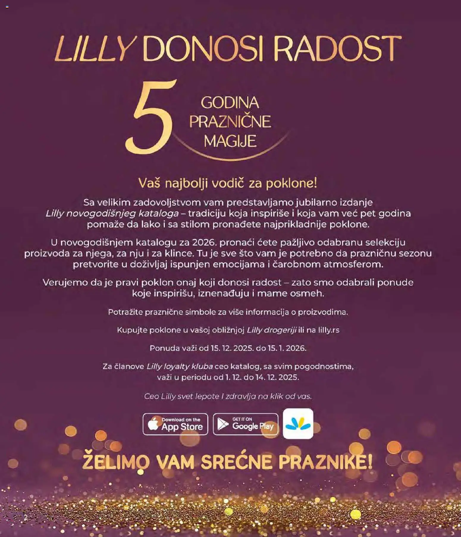 Lilly drogerie katalog - važi od 01.12.2025 | Strana: 2 | Proizvode: Sto