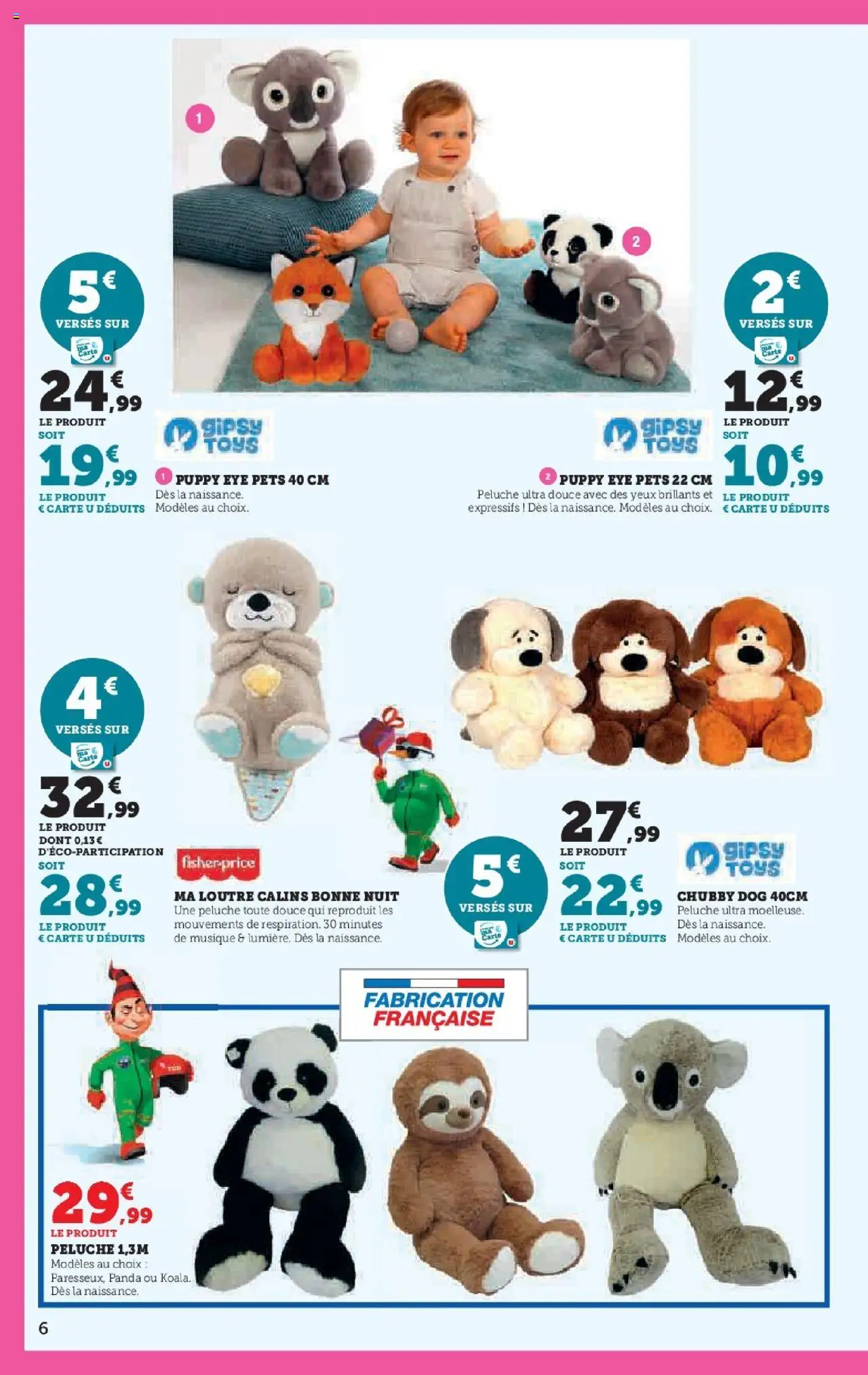 {H1} | Page: 6 | Produits: Loutre calins bonne nuit, Peluche, Ma loutre câlins bonne nuit