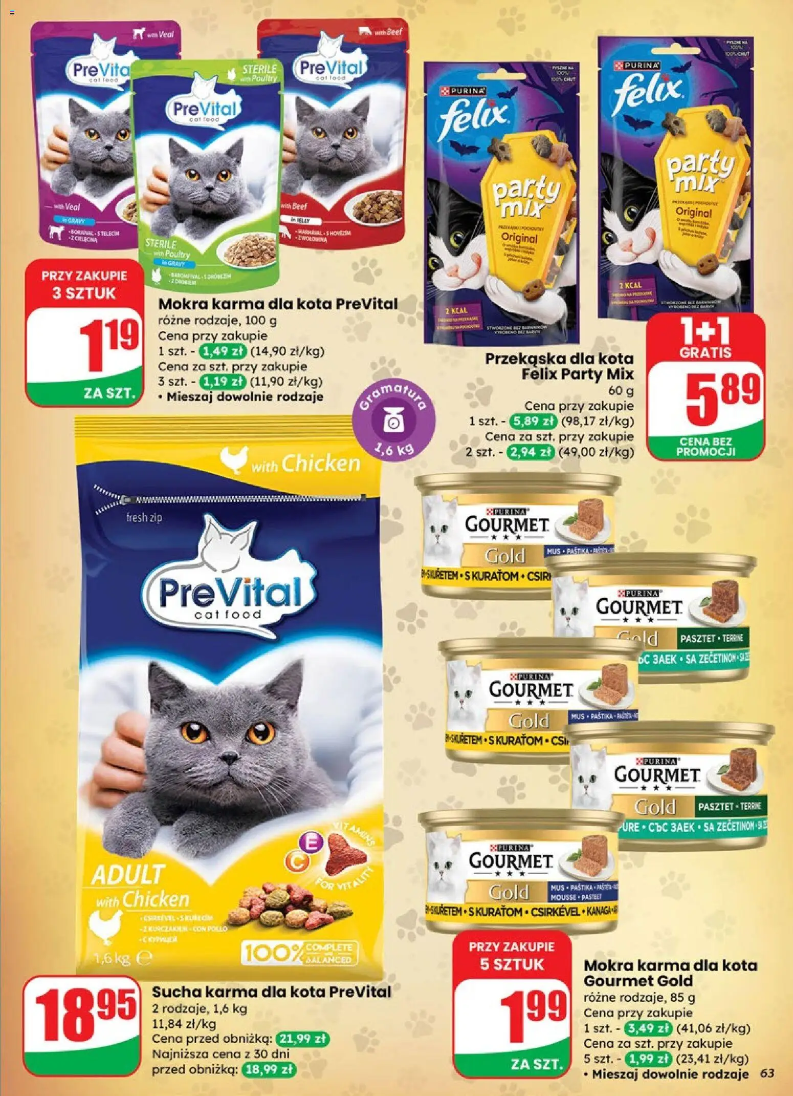 Dino Gazetka od 29.10.2025 | Strona: 63 | Produkty: Karma dla kota, Wołowina