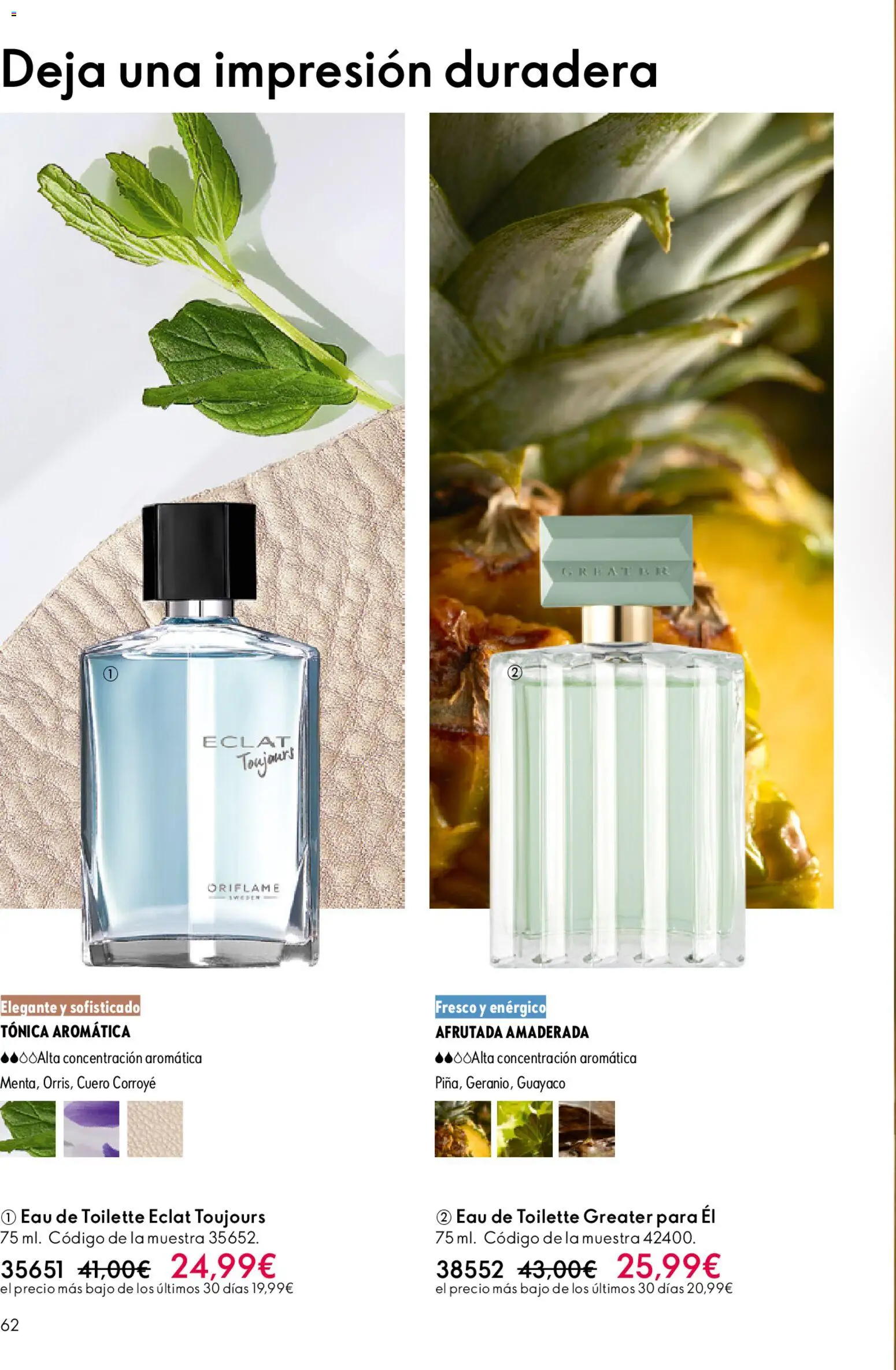 Oriflame - Catálogo Campaña 16 │ válido desde el 19.11.2025 | Página: 62 | Productos: Eau de toilette