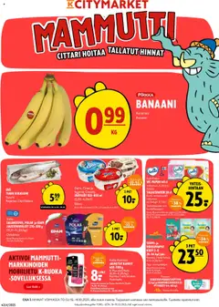 K-Citymarket-mainoslehti voimassa 16.10.2025 alkaen
