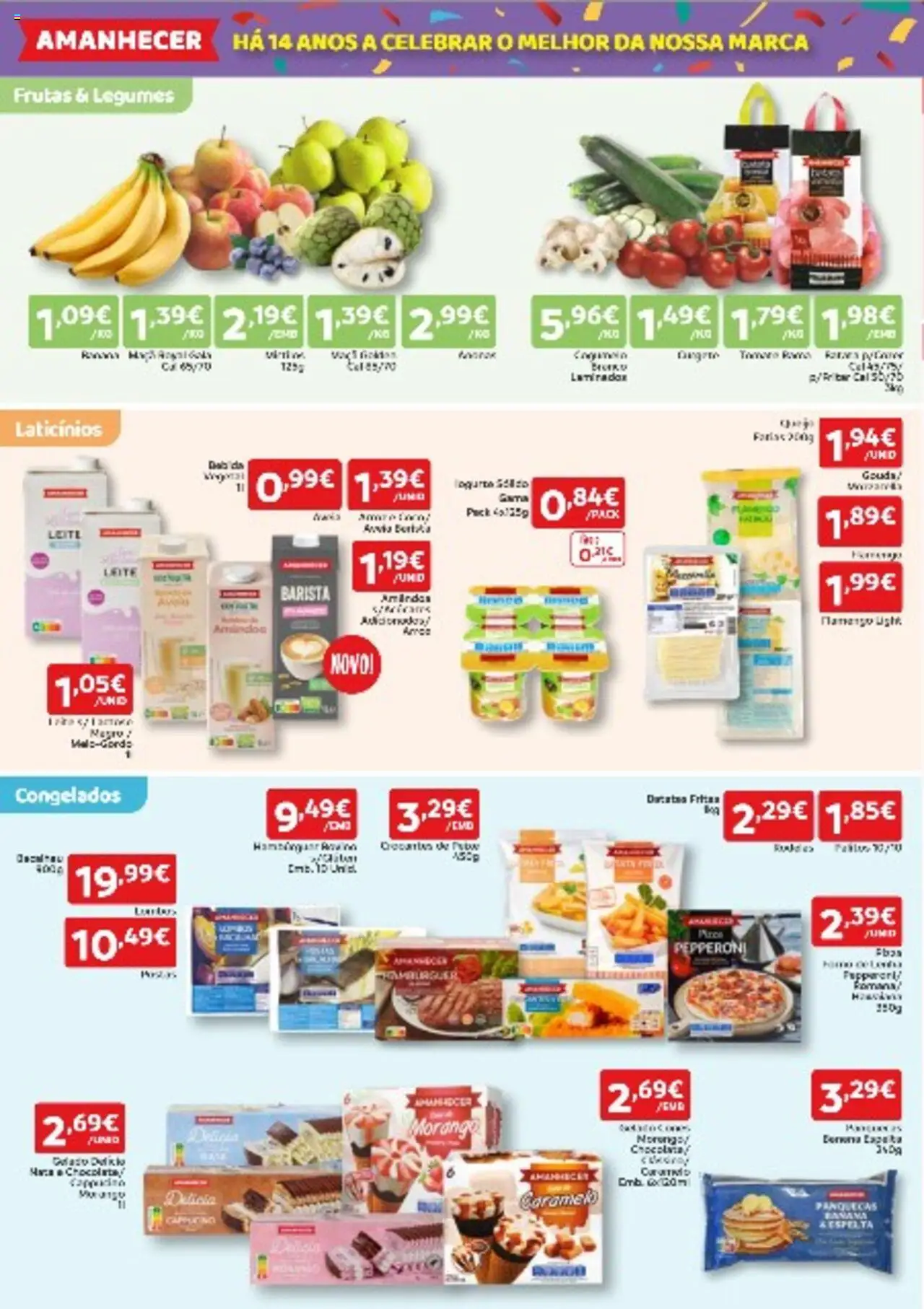 Amanhecer Folheto Madeira │ válido de 16.10.2025 | Página: 2 | Produtos: Panquecas, Leite