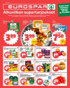Katso Tokmanni - EUROSPAR Ylöjärvi Ruokasanomat voimassa alkaen 25.08.2025
