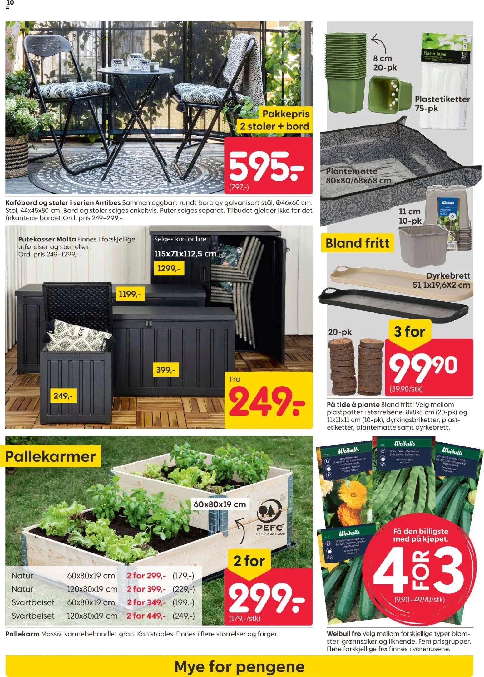 {H1} | Side: 10 | Produkter: Umetna rastlina, Putekasser, Bord