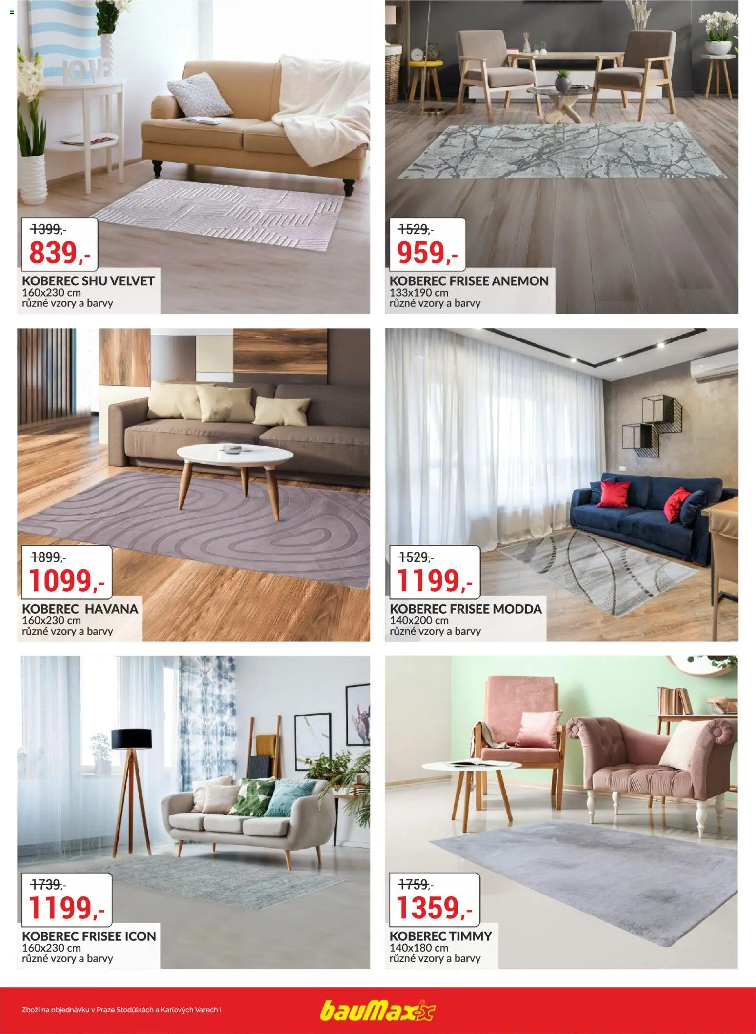 BAUMAX leták - Dny bydlení od 13.11.2025 | Strana: 11 | Produkty: Velvet, Koberec, Barvy