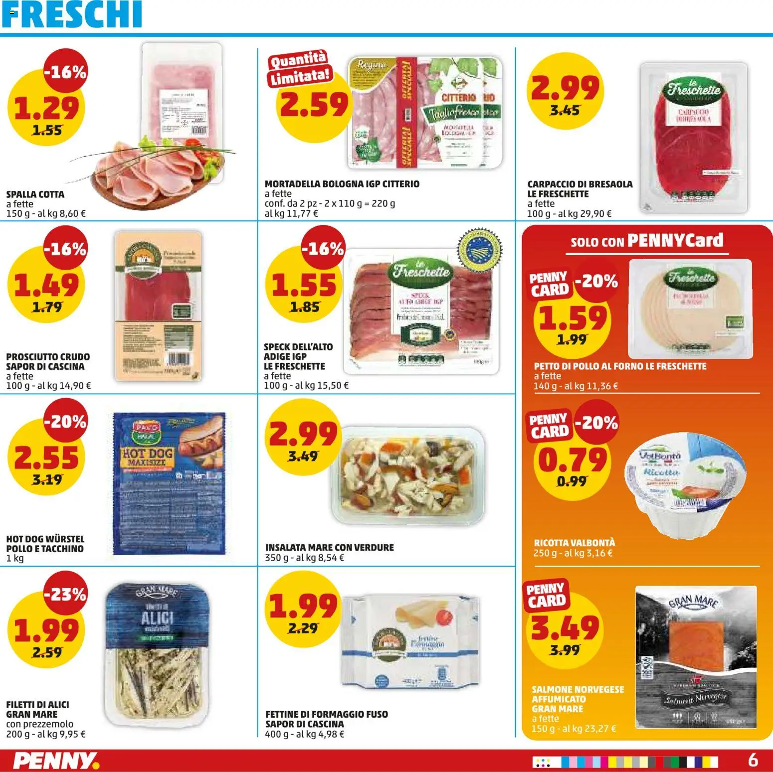 Volantino PENNY del 02.01.2026 | Pagina: 6 | Prodotti: Formaggio, Prezzemolo, Ricotta, Alici