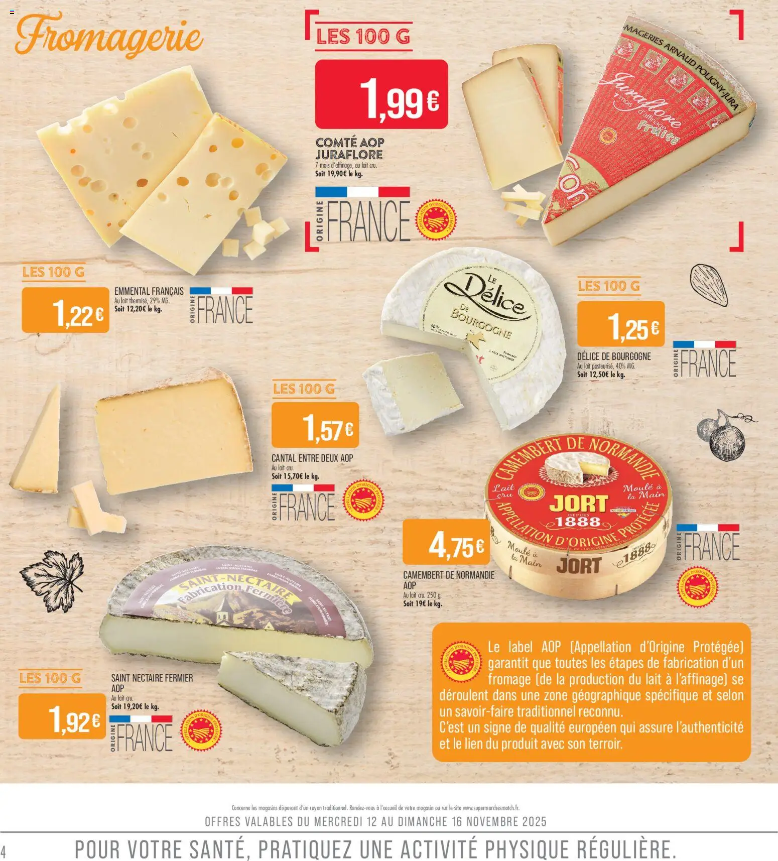 {H1} | Page: 4 | Produits: Emmental, Lait, Fromage, Camembert