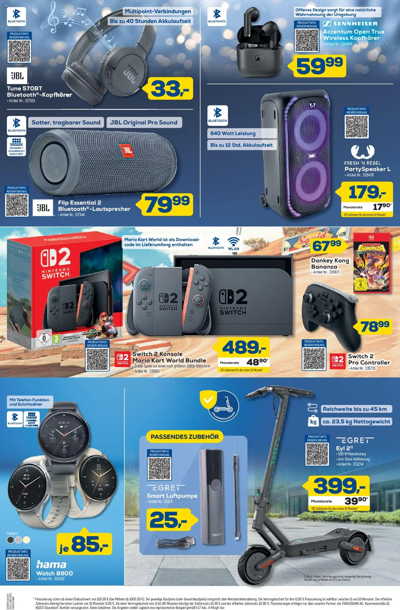 Euronics  Aktueller Prospekt Berlet – gültig ab 15.01.2026 | Seite: 6 | Produkte: Luftpumpe, Wasser, Kopfhörer