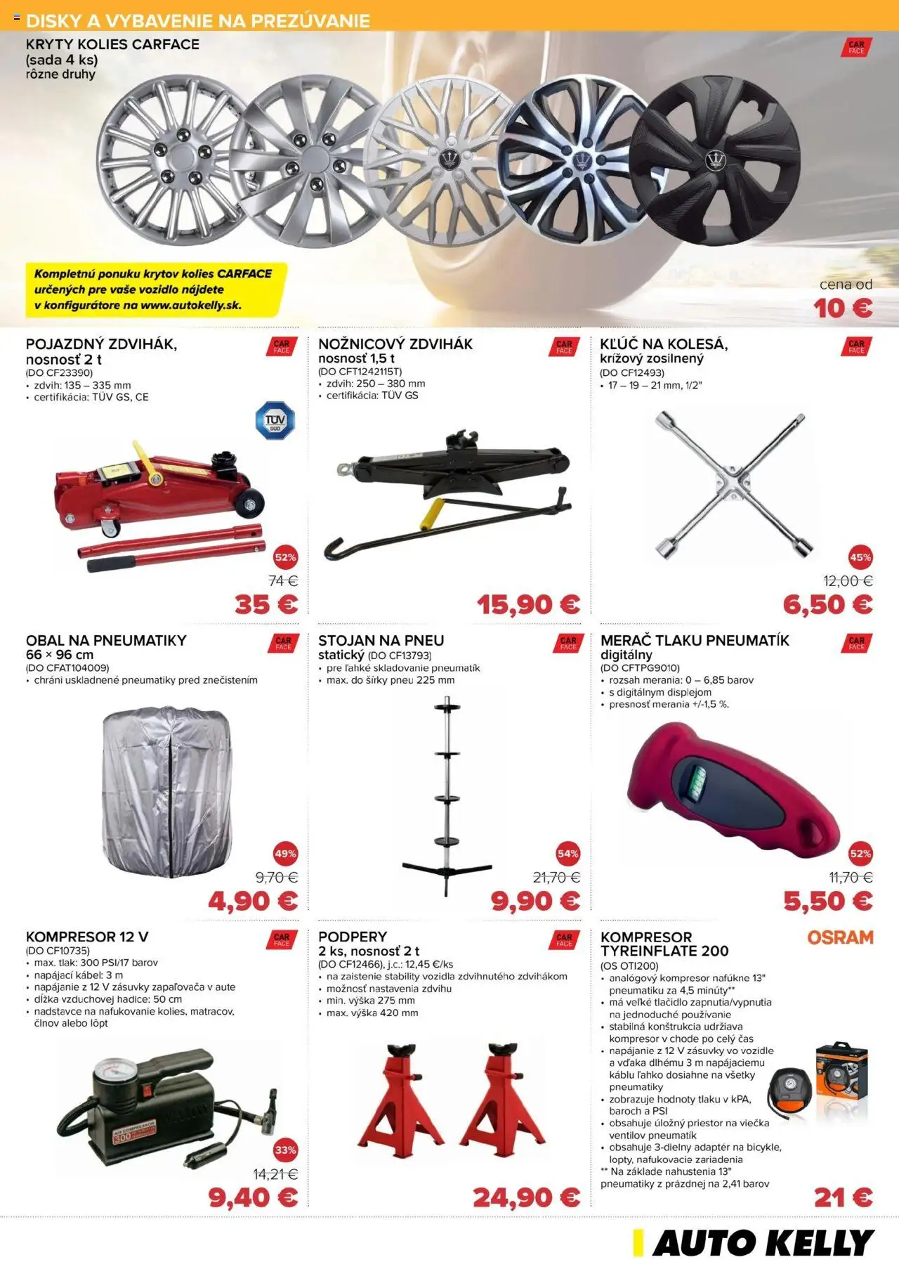 Nové Auto Kelly akcie – leták je platný od 30.09.2025 | Strana: 3 | Produkty: Kompresor, Kábel, Adaptér