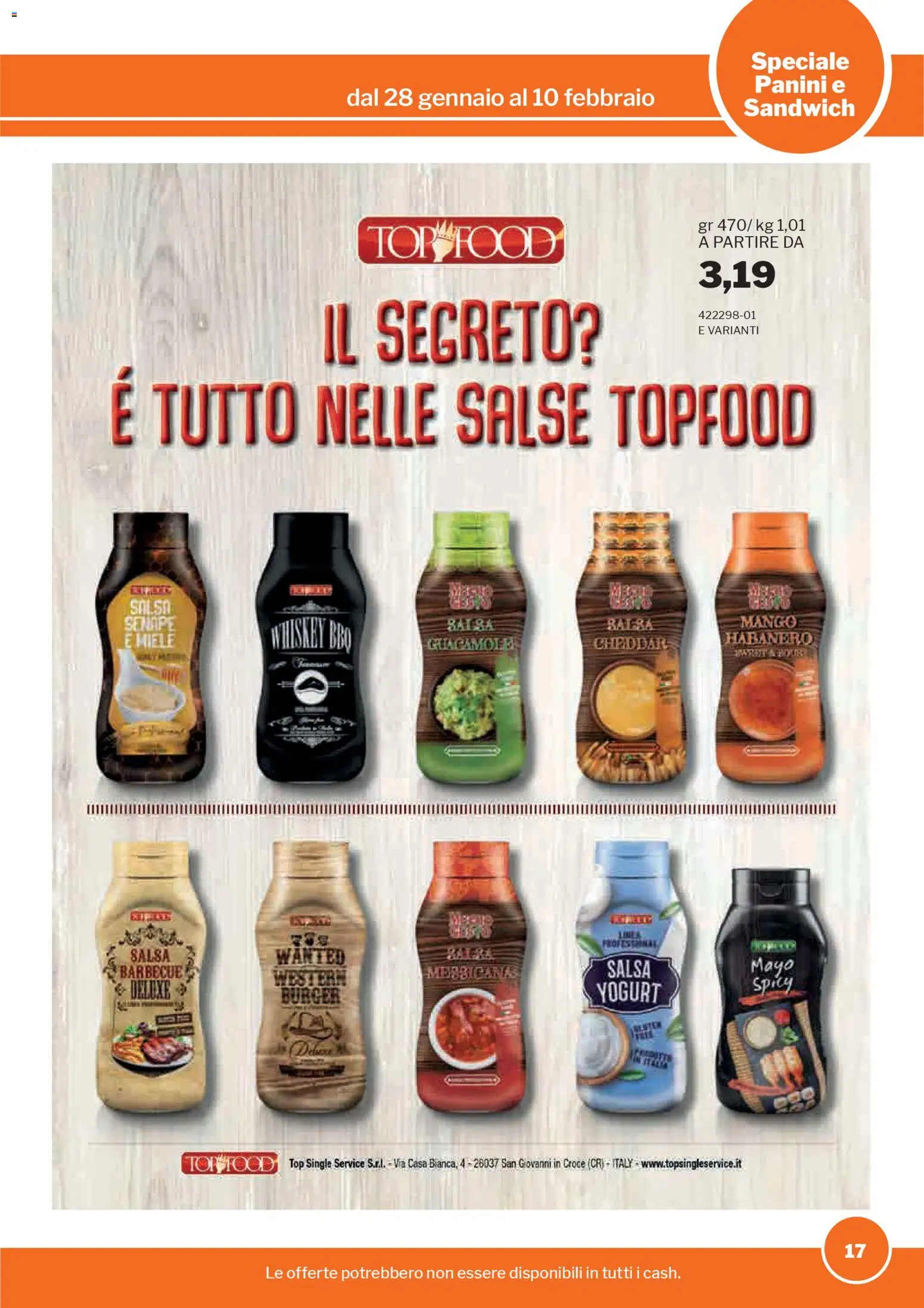 Volantino Sogegross del 28.01.2026 | Pagina: 17 | Prodotti: Mango, Top, Miele, Senape