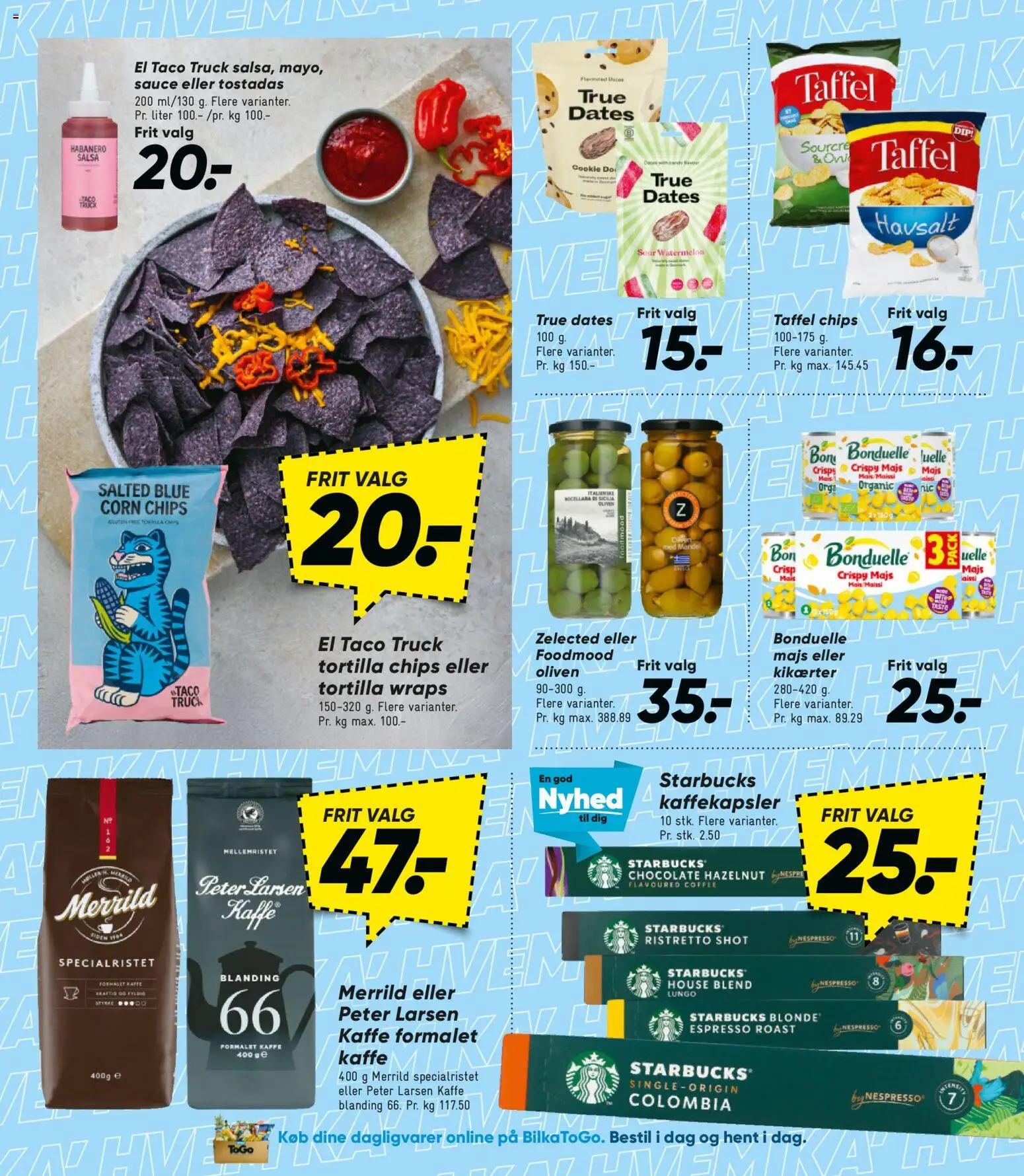 Bilka tilbudsavis – gyldig fra 27.02.2026 | Side: 35 | Produkter: Kaffe, Chips, Oliven, Taco