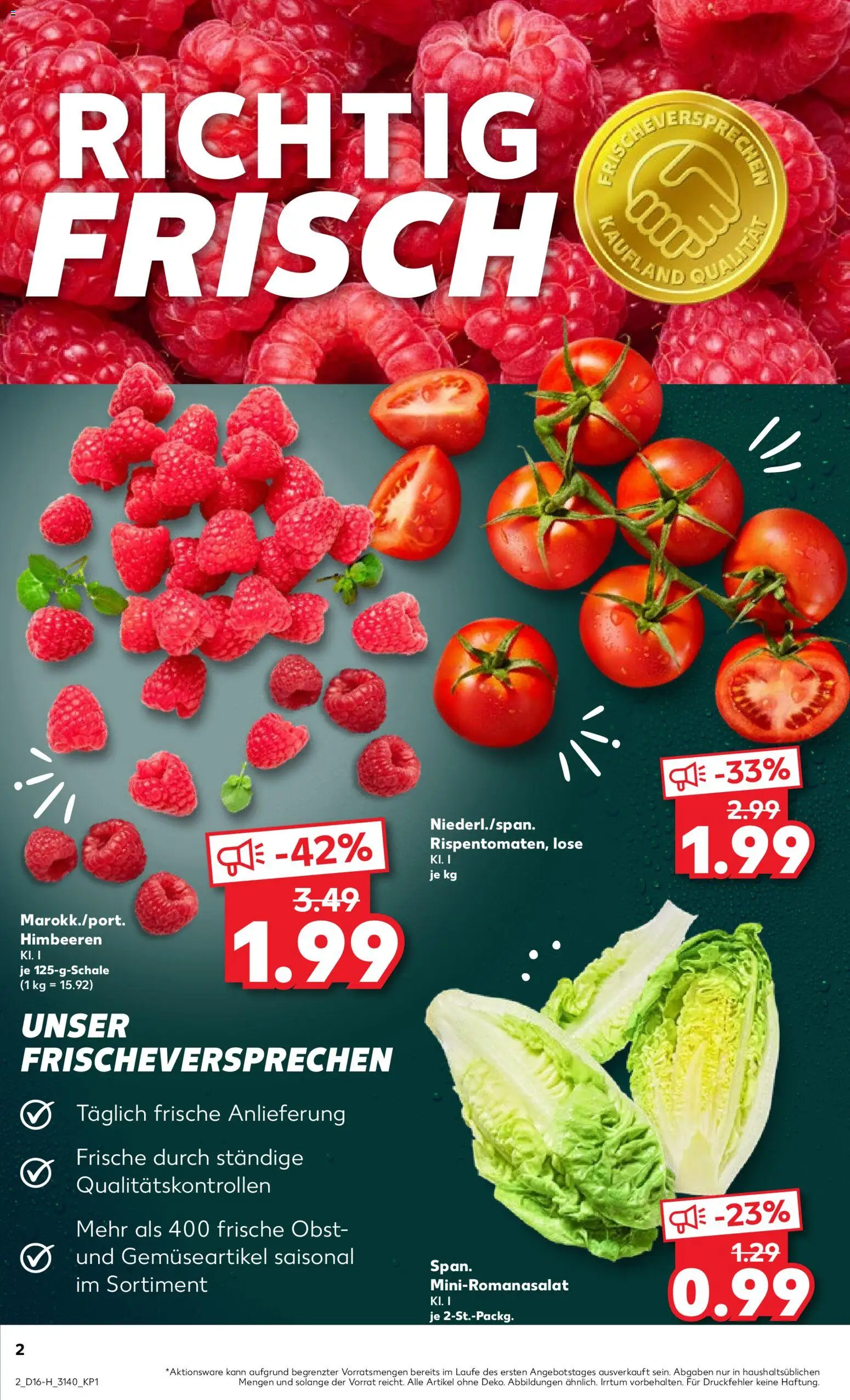Kaufland Prospekt Leipzig	 – gültig ab 16.04.2026 | Seite: 2 | Produkte: Himbeeren, Obst