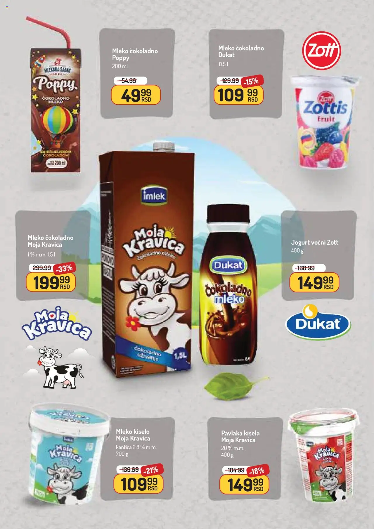 Aman katalog - važi od 15.09.2025 | Strana: 6 | Proizvode: Čokoladno mleko, Moja kravica, Mleko, Pavlaka
