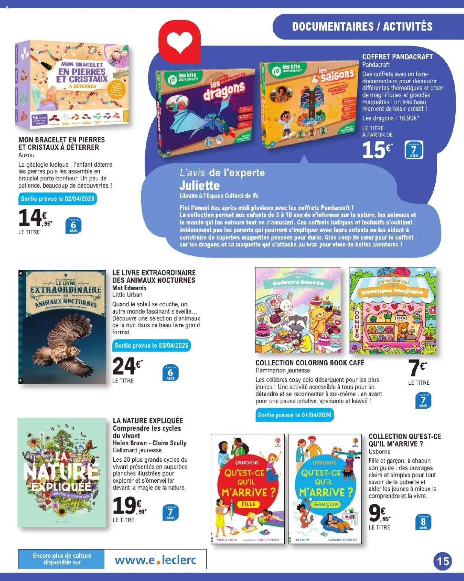 {H1} | Page: 15 | Produits: Bracelet, Café, Livre