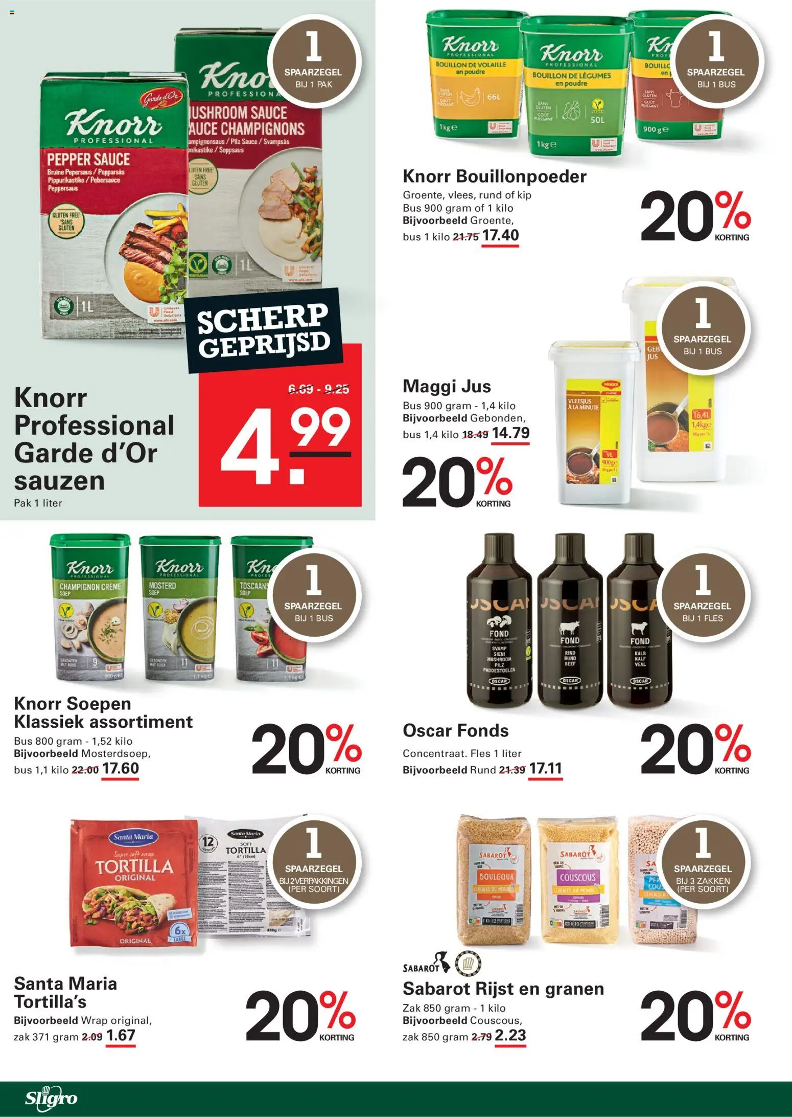 {H1} | Pagina: 28 | Producten: Tortilla's, Champignon, Fles, La