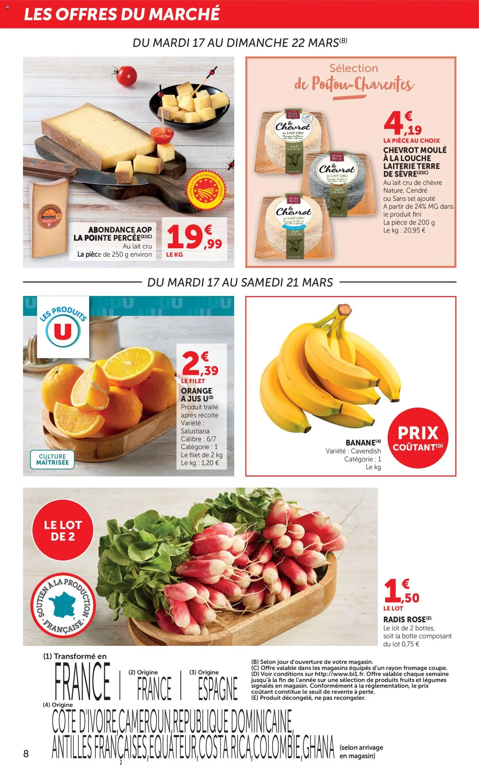 {H1} | Page: 8 | Produits: Orange a Jus, Lait, Fromage, Jus