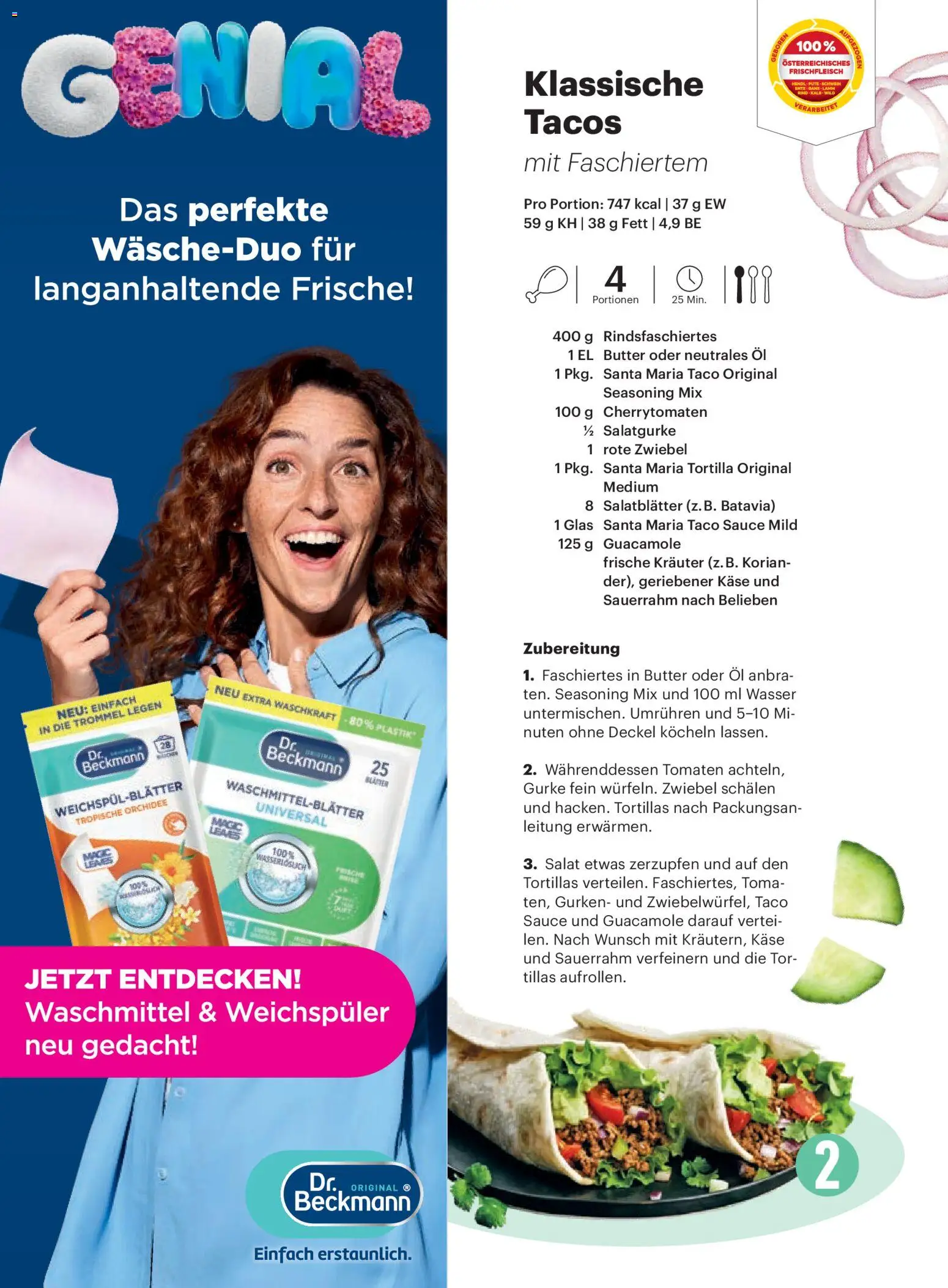Billa  Frisch Gekocht gültig ab 01.11.2025 | Seite: 66 | Produkte: Salat, Butter, Tomaten, Waschmittel