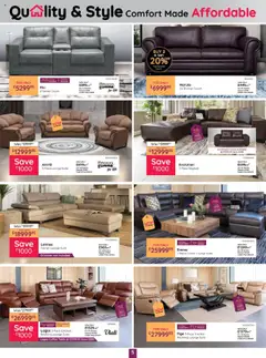 Bradlows Eswatini Catalogue │ valid from 17.07.2025 | Page: 5 | Products: Seater, Table, Lounge suite, Ottoman