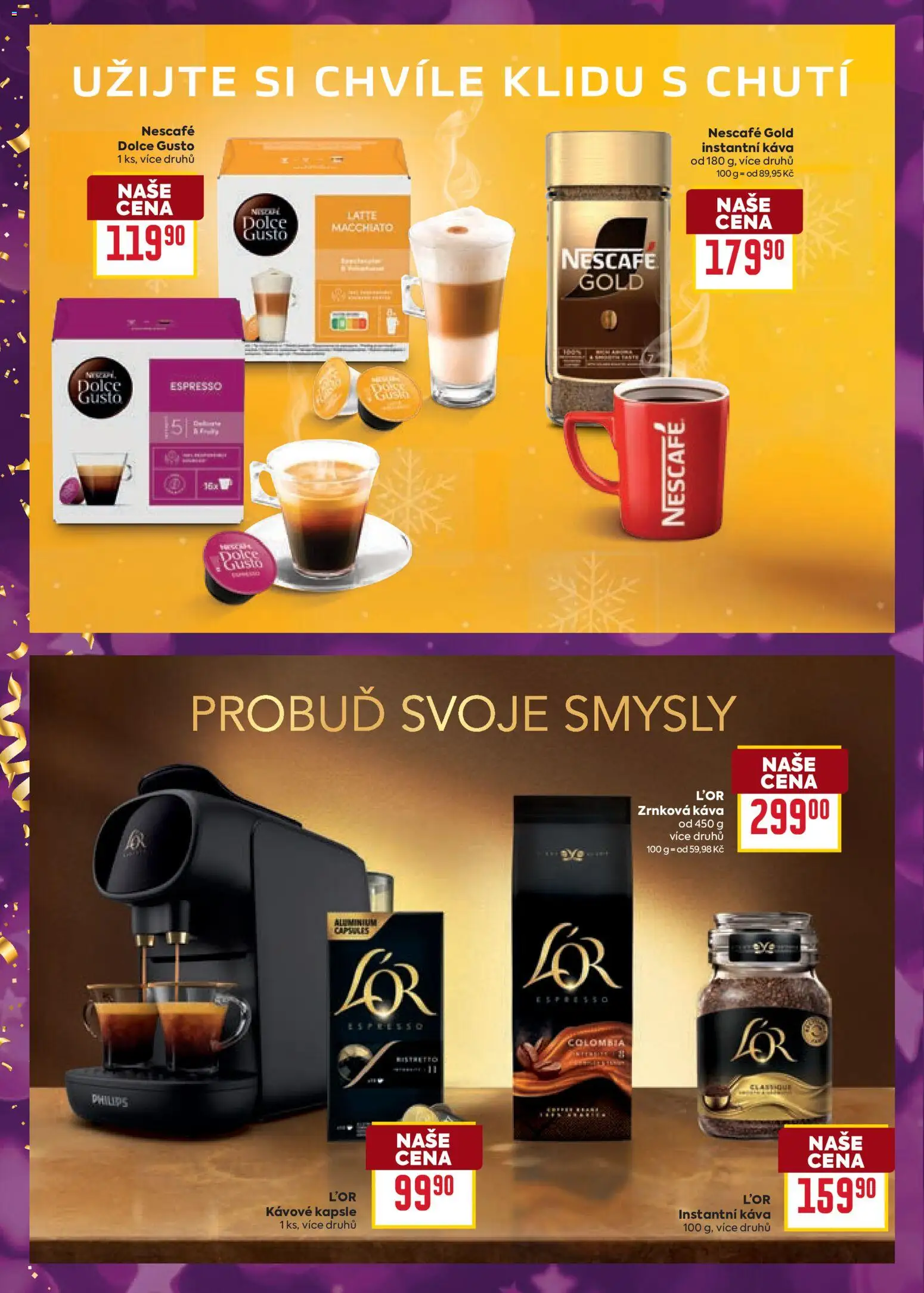 Billa Velký leták od 27.12.2025 | Strana: 20 | Produkty: Nescafé Gold, Kapsle, Instantní káva, L'Or