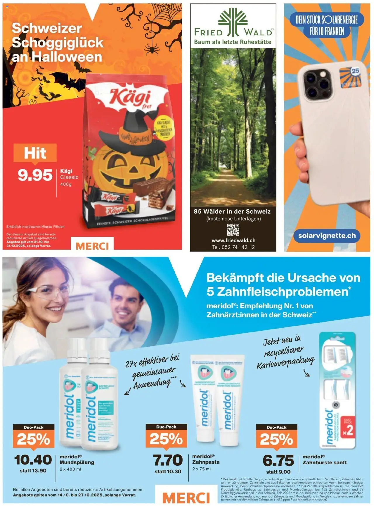Migros Magazin – gültig ab 20.10.2025 | Seite: 60 | Produkte: Zahnpasta, Zahnbürste, Pc