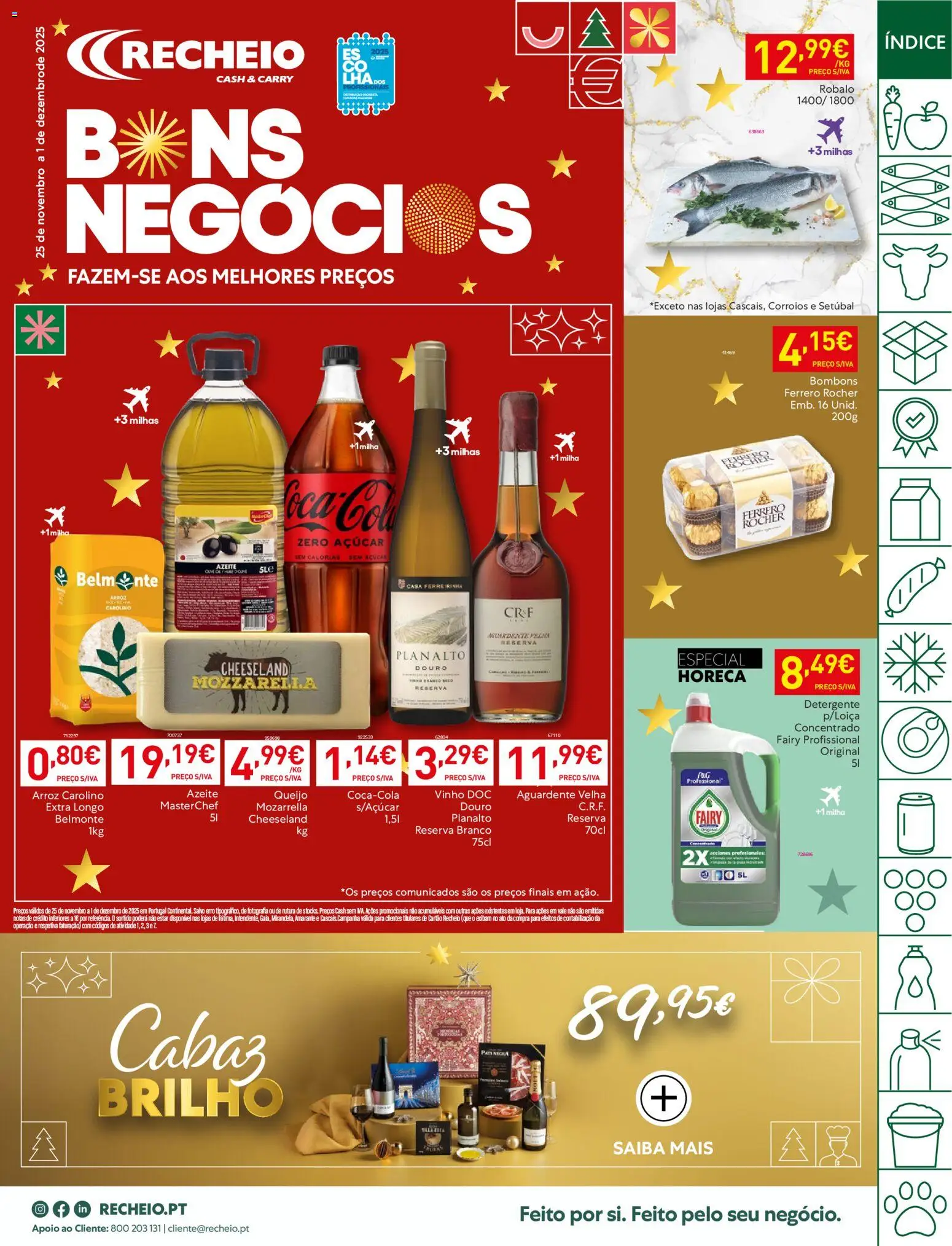 Recheio folheto │ válido de 25.12.2025 | Página: 1 | Produtos: Azeite, Queijo, Vinho, Arroz