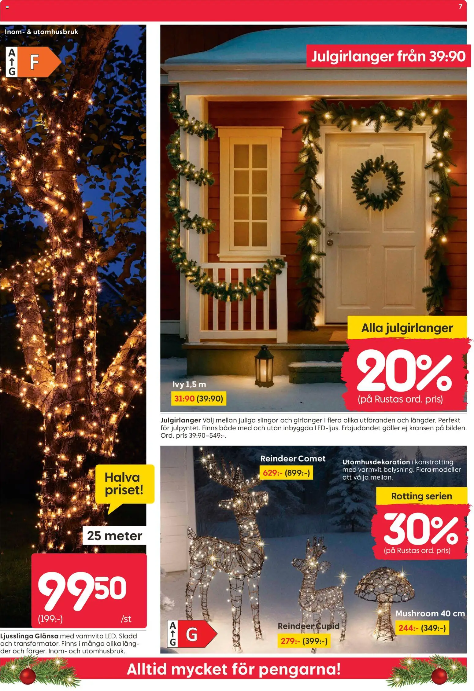 Rusta reklamblad aktuell från 10.11.2025 | Sida: 7 | Produkter: Galler, Sladd