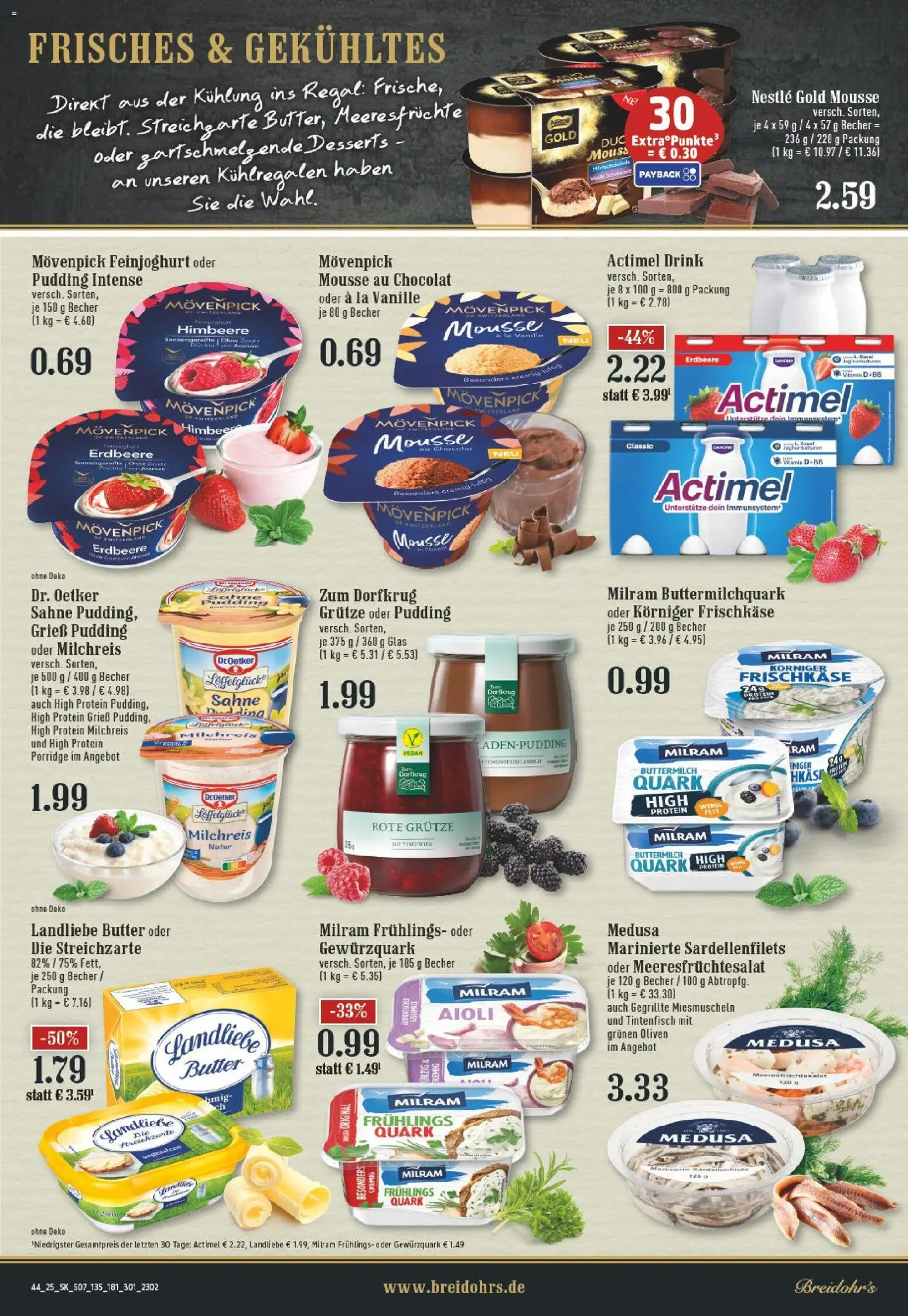 Edeka prospekt Rösrath	 – gültig ab 26.10.2025 | Seite: 7 | Produkte: Butter, Landliebe butter, Tintenfisch, Himbeere