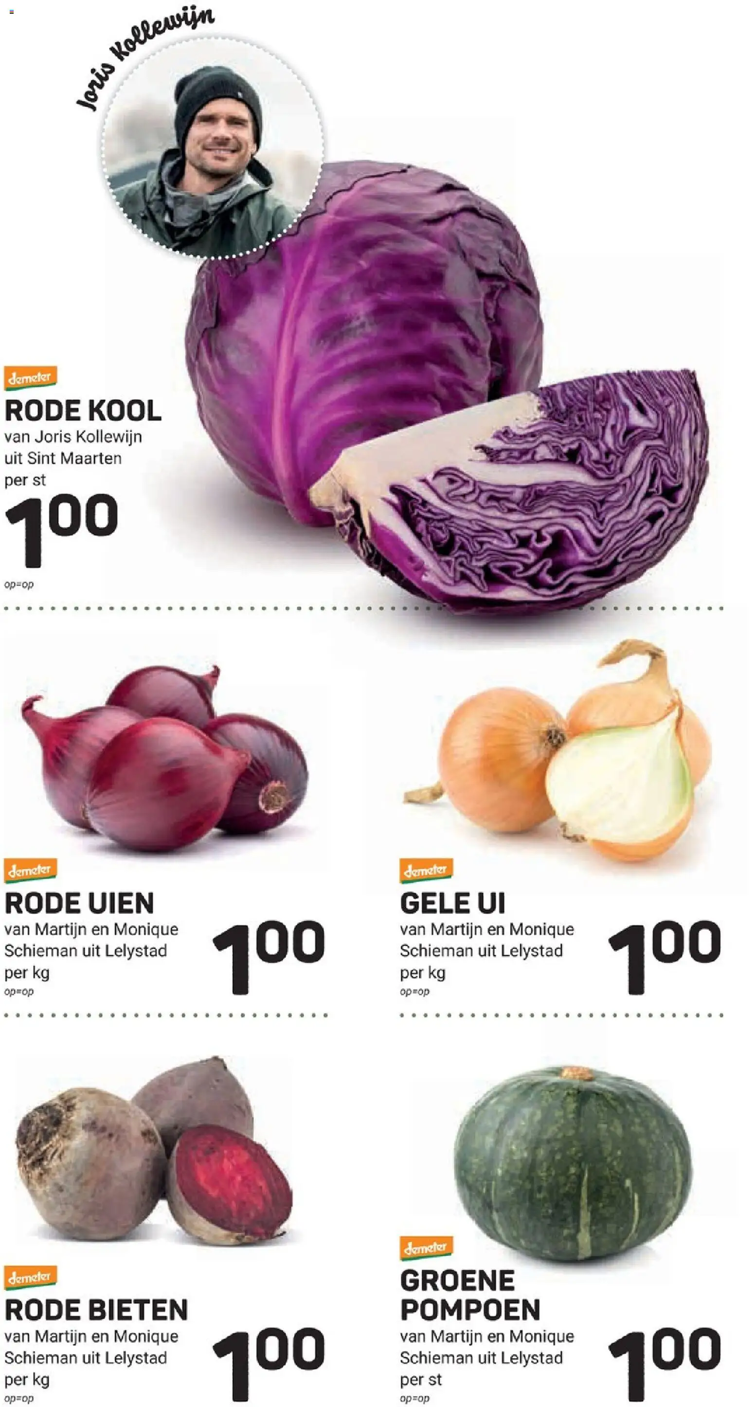 {H1} | Pagina: 10 | Producten: Pompoen, Kool, Ui