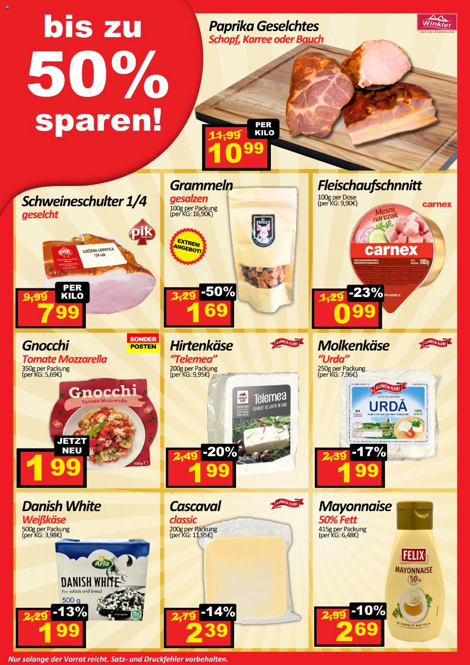 Wurstico Abholmarkt Flugblatt gültig ab 13.11.2025 | Seite: 3 | Produkte: Mayonnaise, Käse