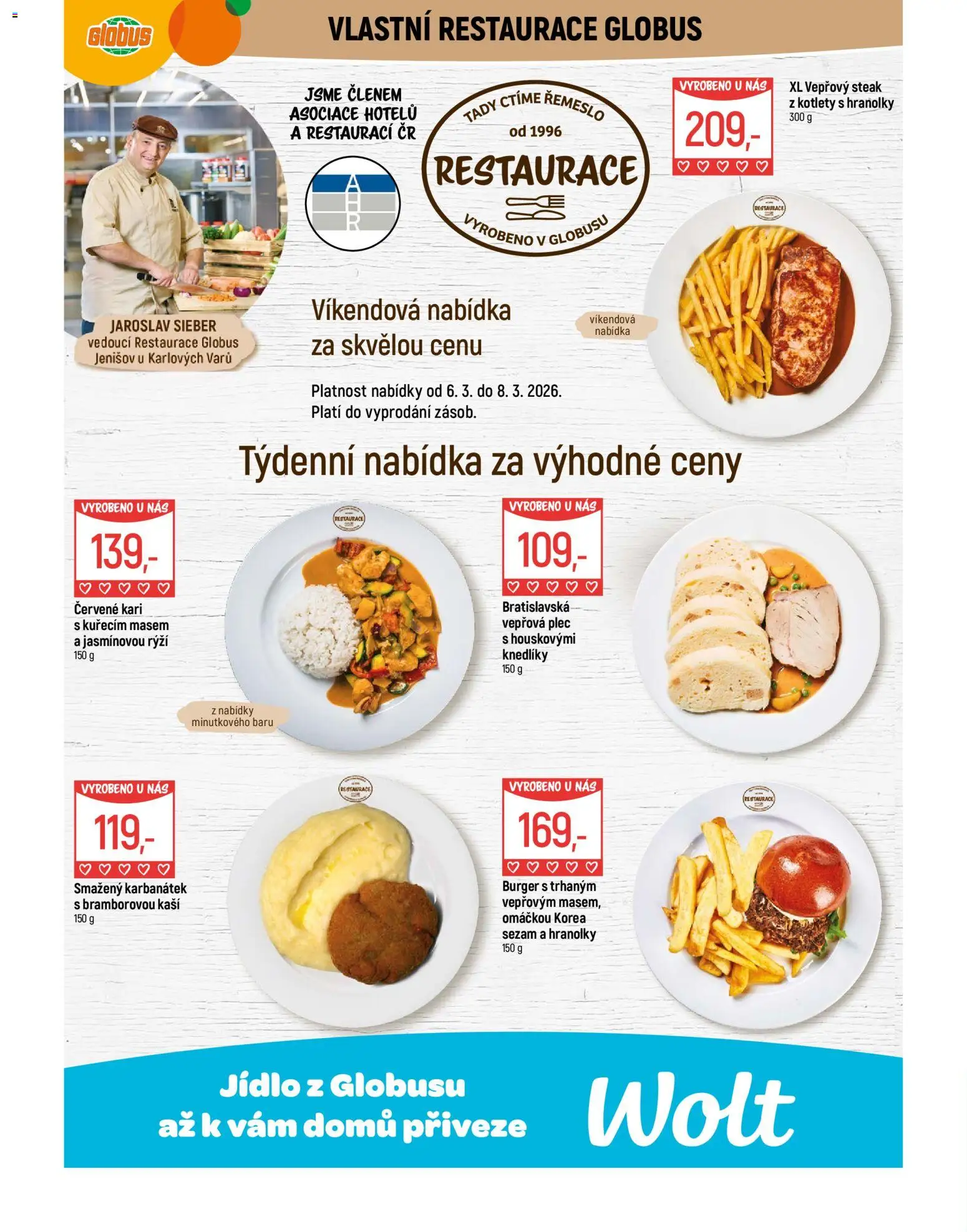Globus leták - Karlovy Vary od 04.03.2026 | Strana: 7 | Produkty: Burger, Globus, Rýži, Vepřová plec