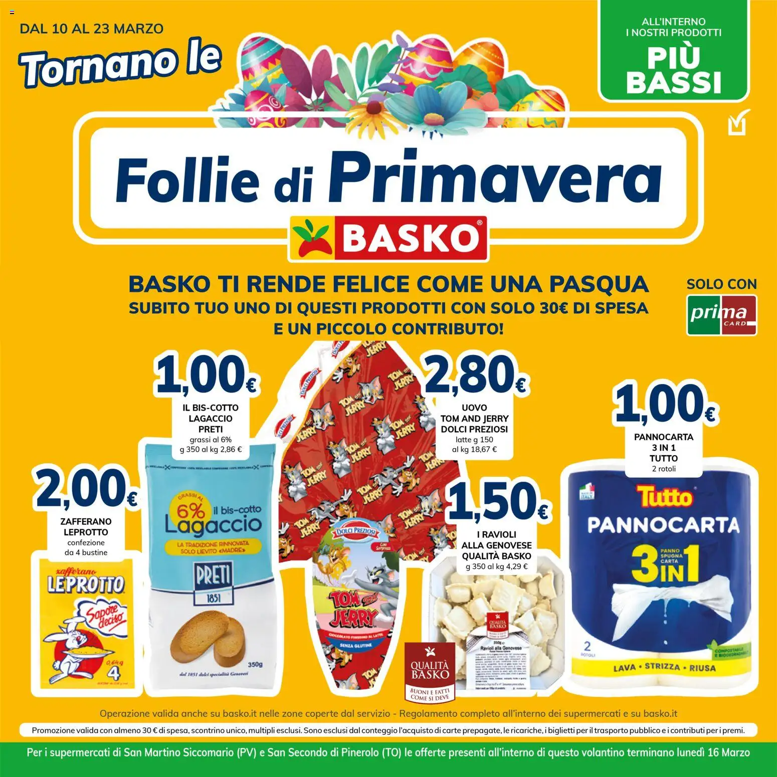 Volantino Basko del 10.03.2026 | Pagina: 1 | Prodotti: Latte, Ravioli