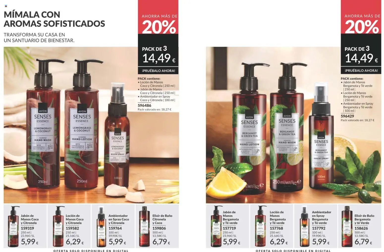 Catálogo AVON campaña 5 │ válido desde el 01.05.2026 | Página: 206 | Productos: Jabón, Τυρόπιτα, Té, Baño