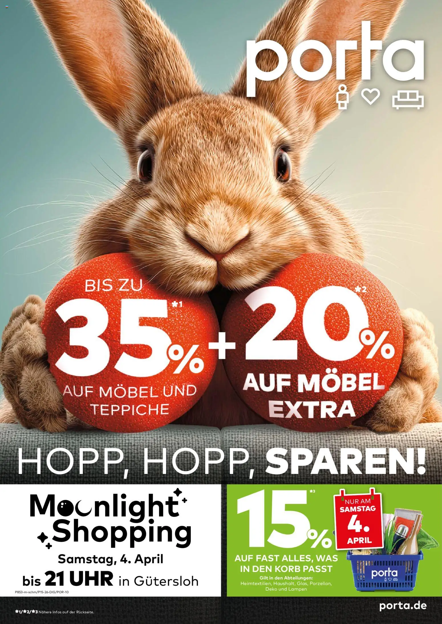Porta! Prospekt – gültig ab 30.03.2026 | Seite: 1 | Produkte: Korb, Uhr