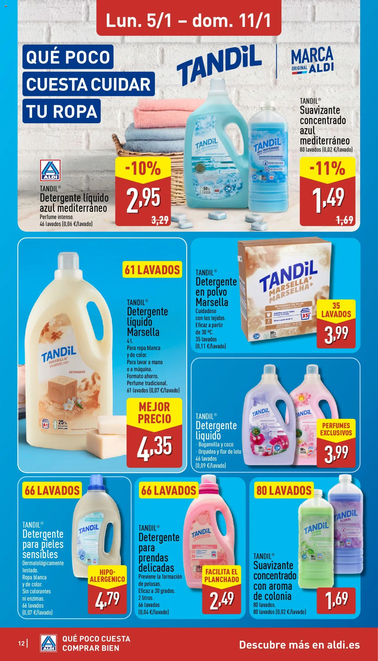 Aldi folleto Península │ válido desde el 05.01.2026 | Página: 12 | Productos: Perfume, Polvo, Τυρόπιτα, Suavizante