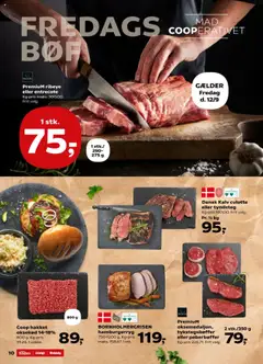 Super Brugsen tilbudsavis – gyldig fra 12.09.2025 | Side: 10 | Produkter: Oksekød, Entrecote, Hamburgerryg