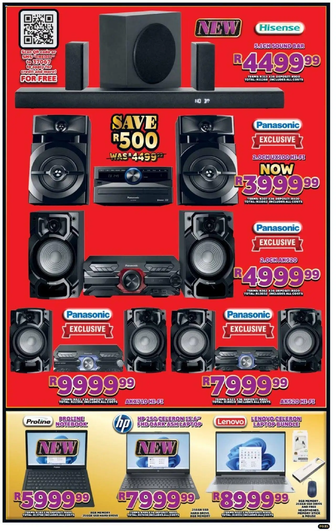 New Lewis Stores catalogue – valid from 01.10.2025 | Page: 23 | Products: Notebook, Laptop, Hard drive