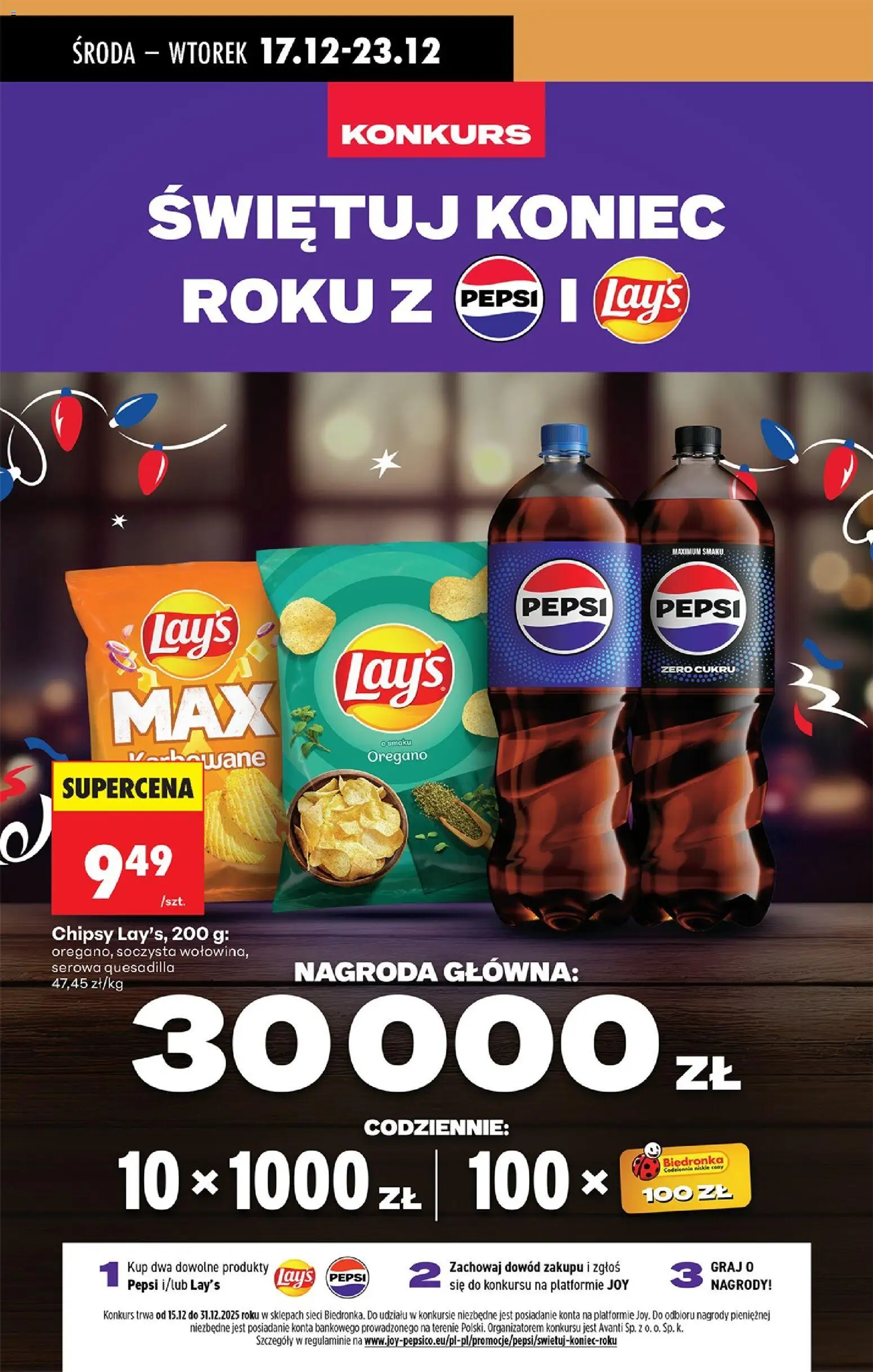 Biedronka gazetka - Oferta w tym tygodniu od 17.12.2025 | Strona: 68 | Produkty: Chipsy, Oregano, Pepsi